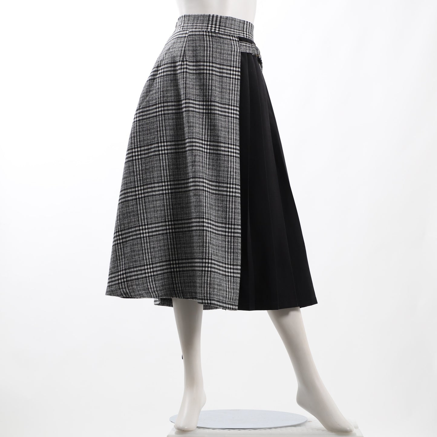 チェック柄フレアスカート