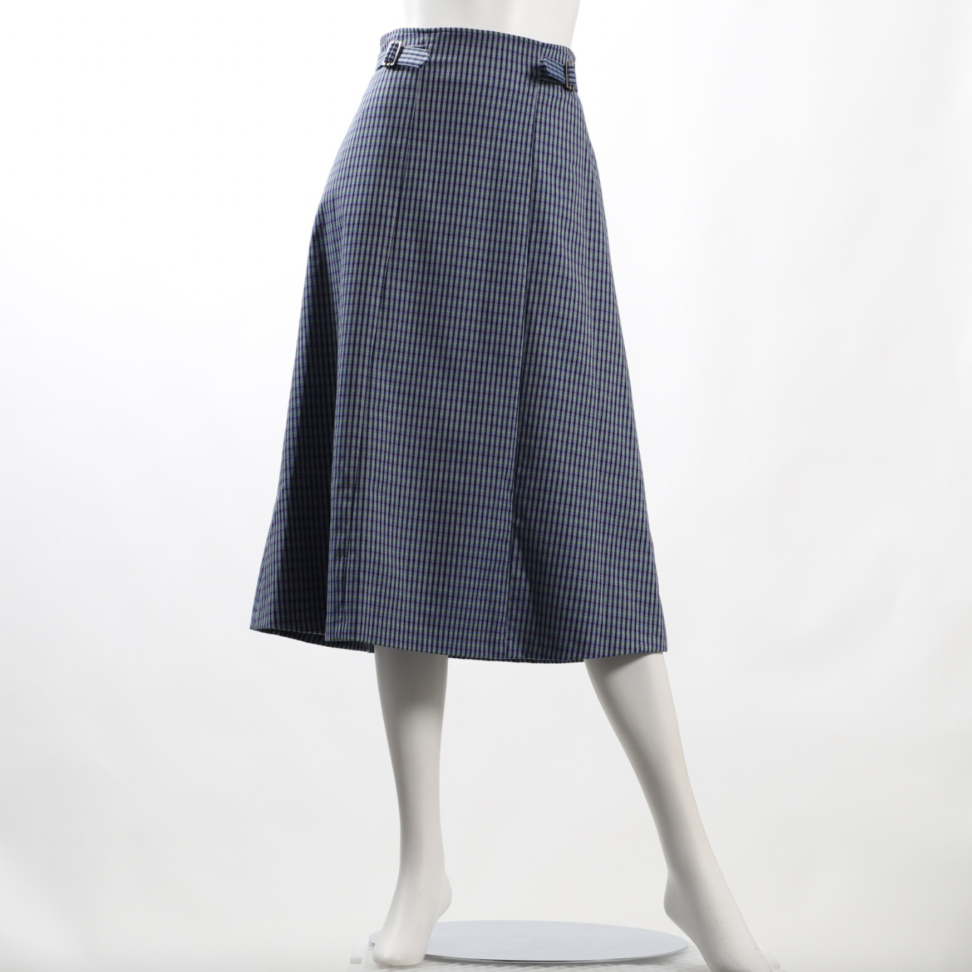 カラーチェックスカート