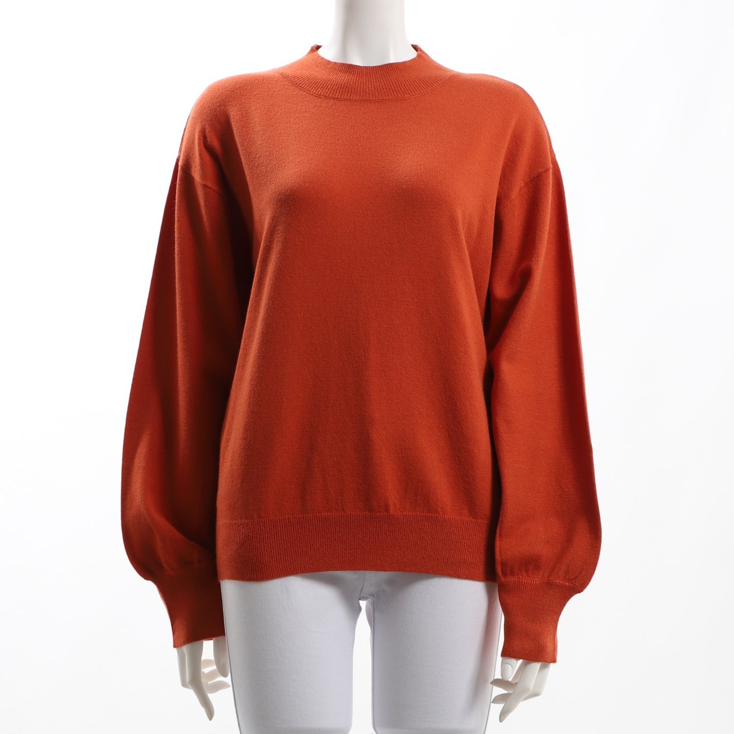 ドロップショルダーハイネックニット