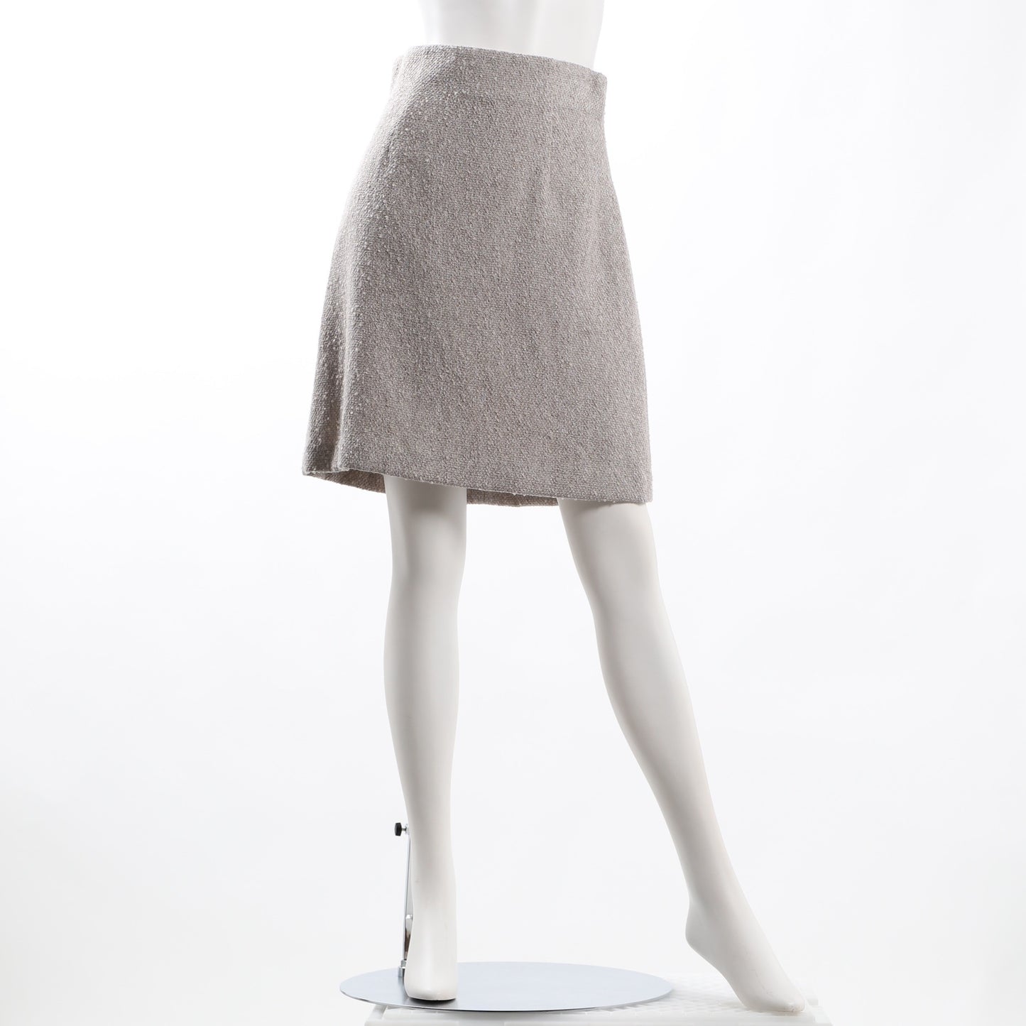 ニュアンスツイード台形スカート