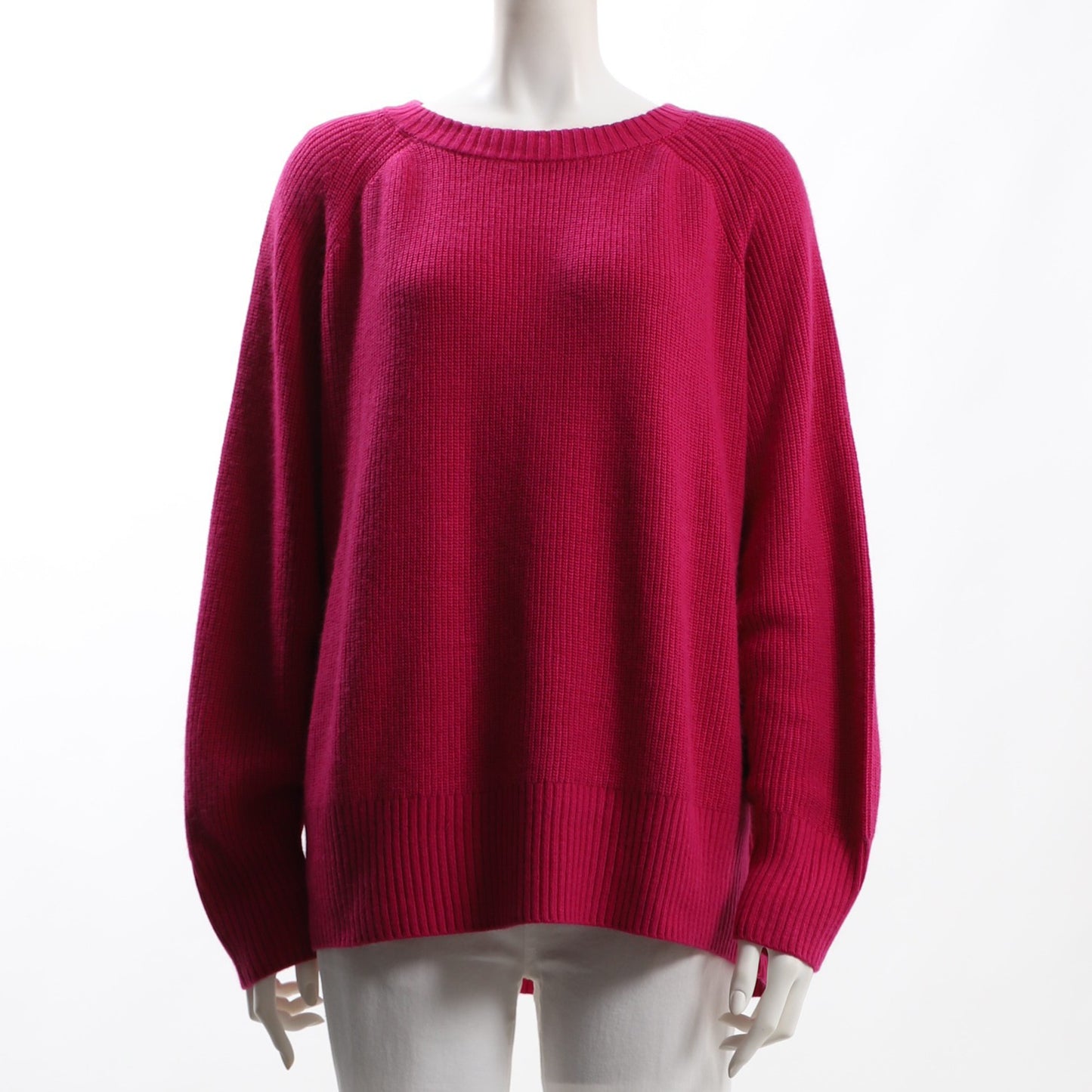 ラグランスリーブボートネックニット