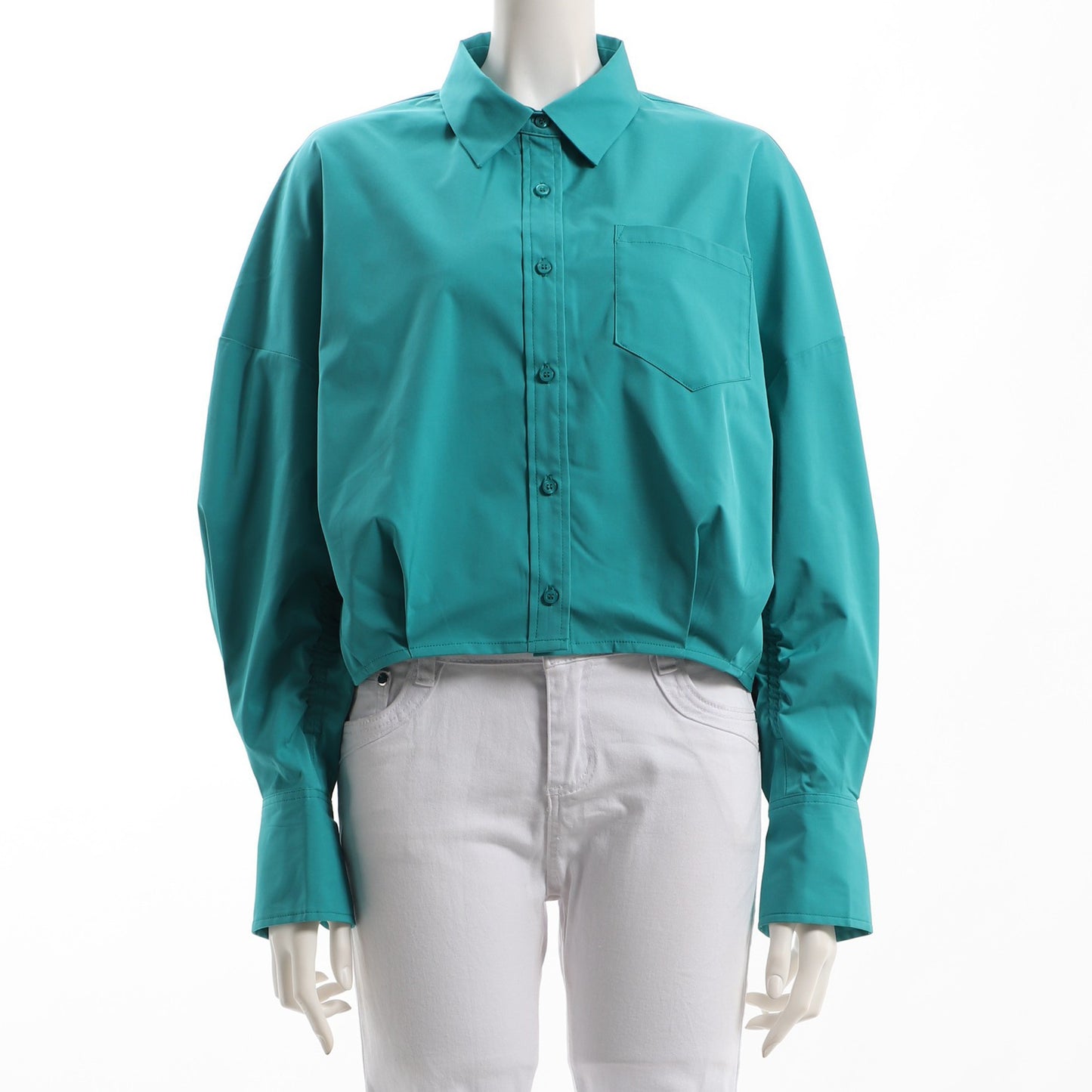 アウトポケットタックシャツ