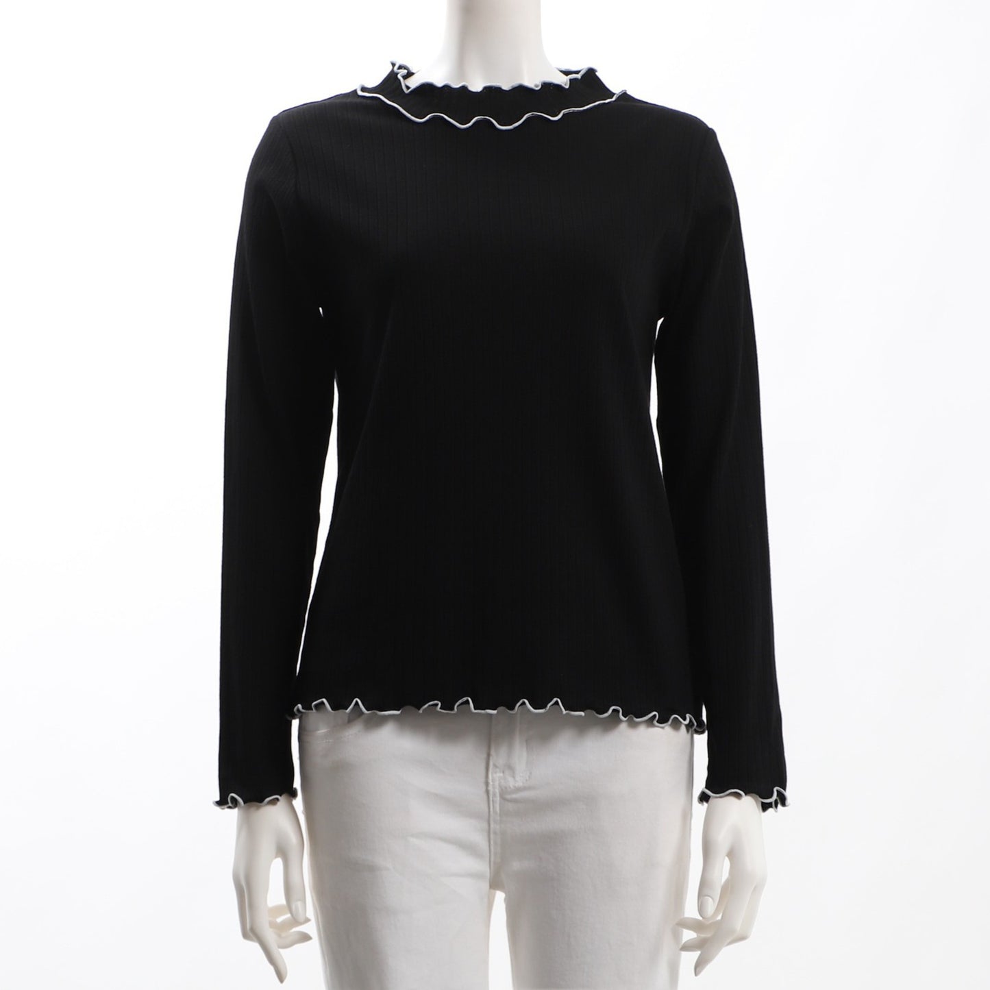 メロウ加工リブカットソー