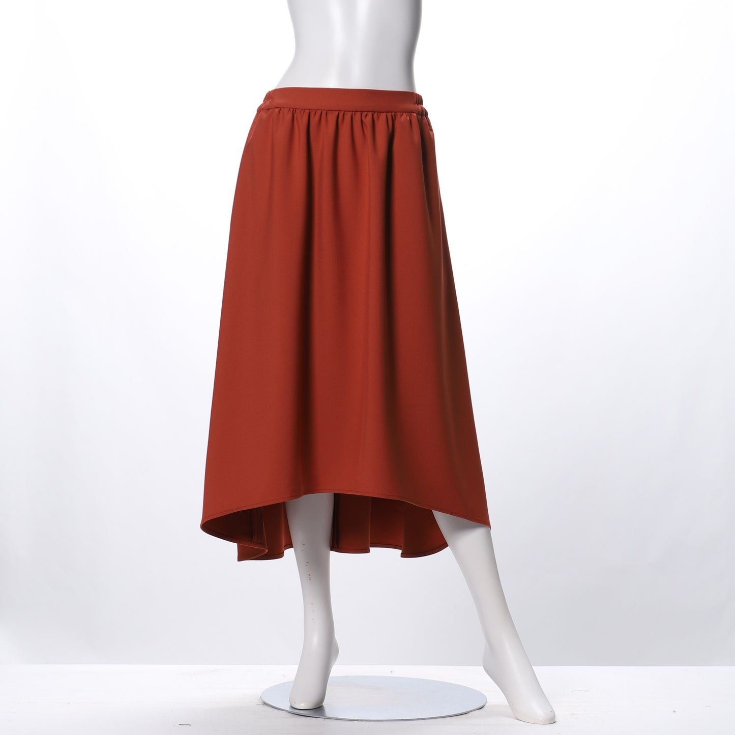 イレギュラーヘムデザインフレアスカート