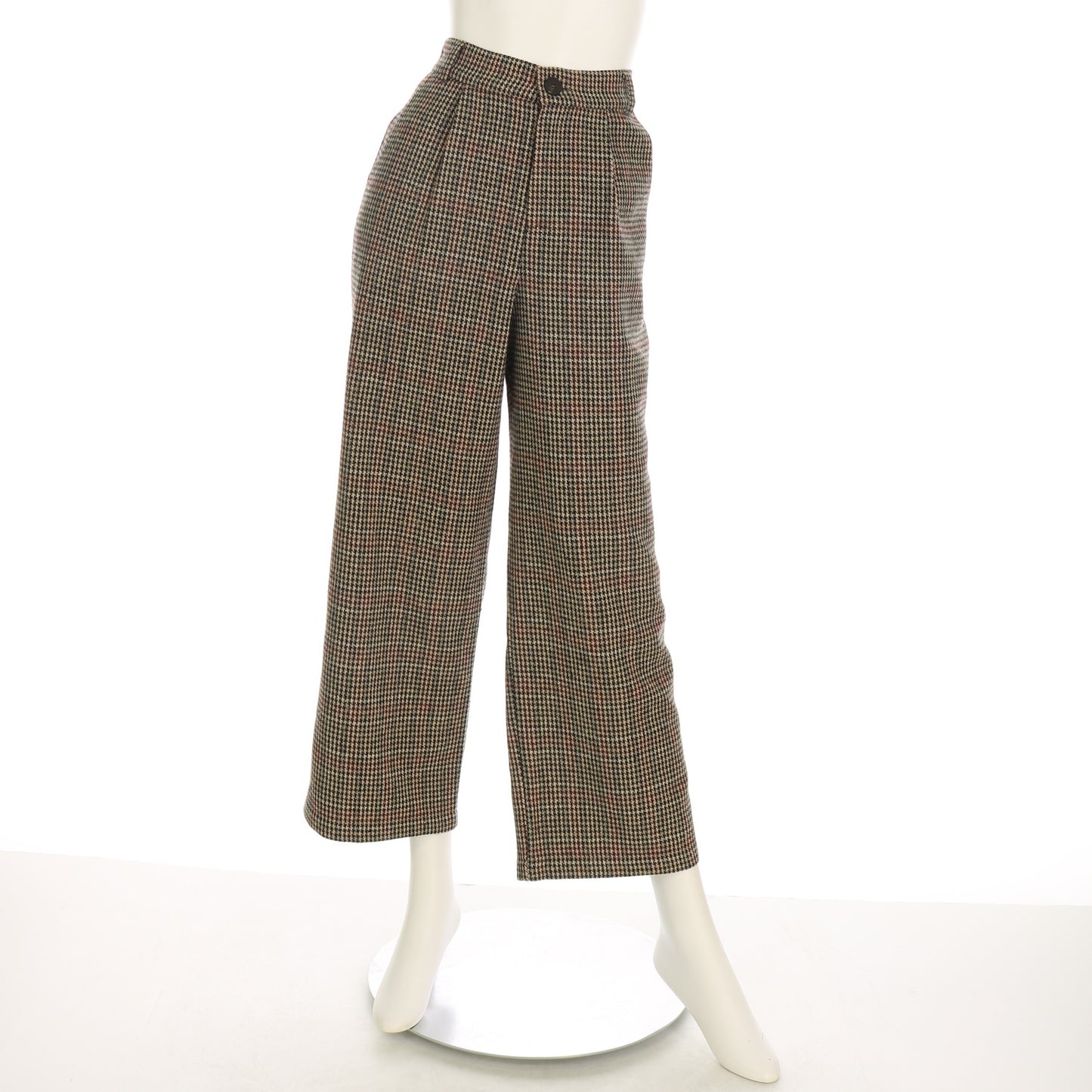 ガンクラブチェック柄ワイドパンツ