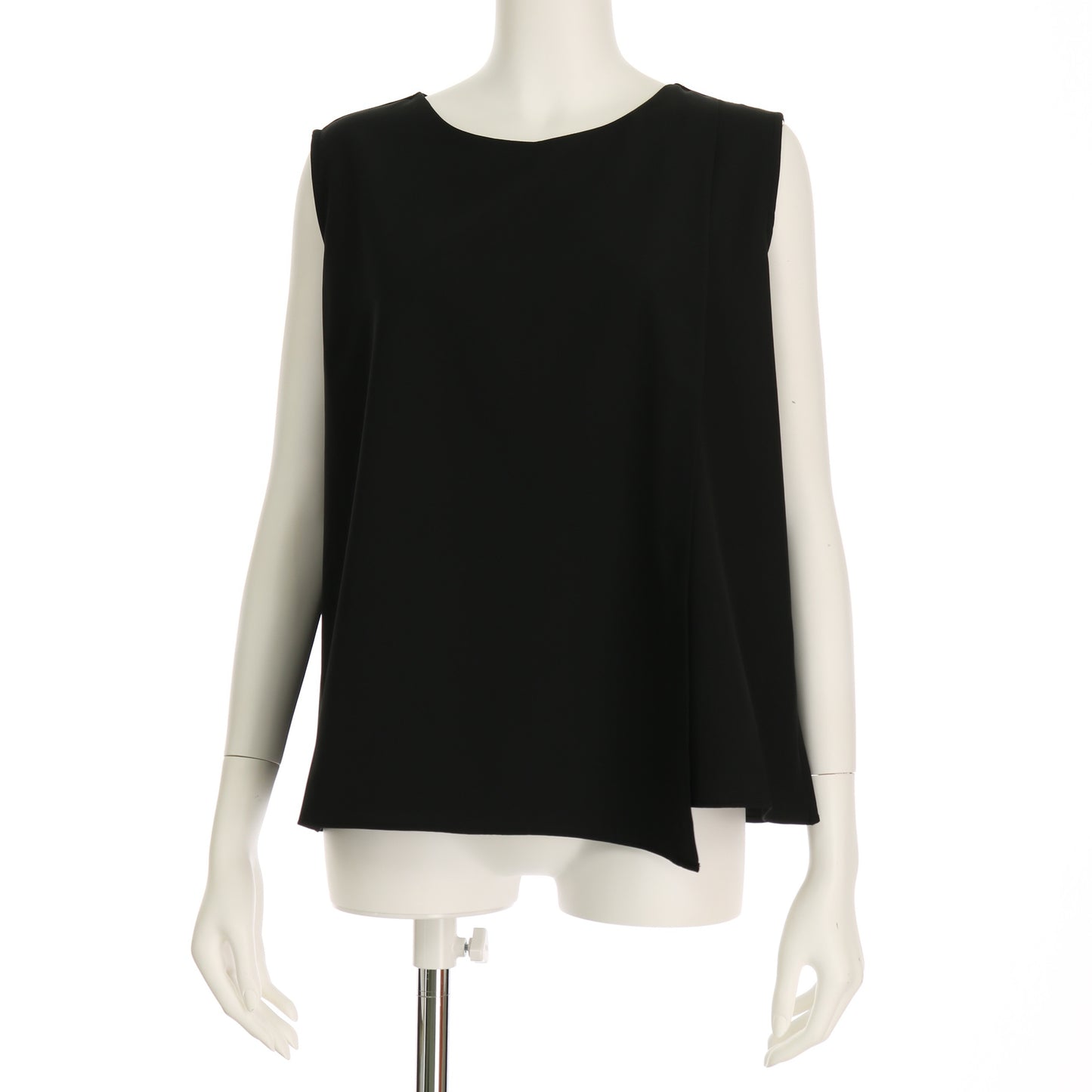 アシンメトリーデザインノースリーブブラウス