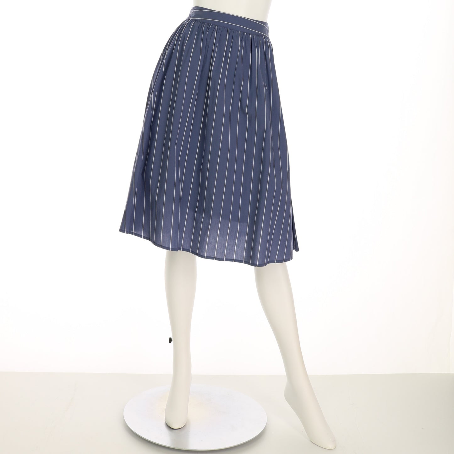ストライプ柄フレアスカート