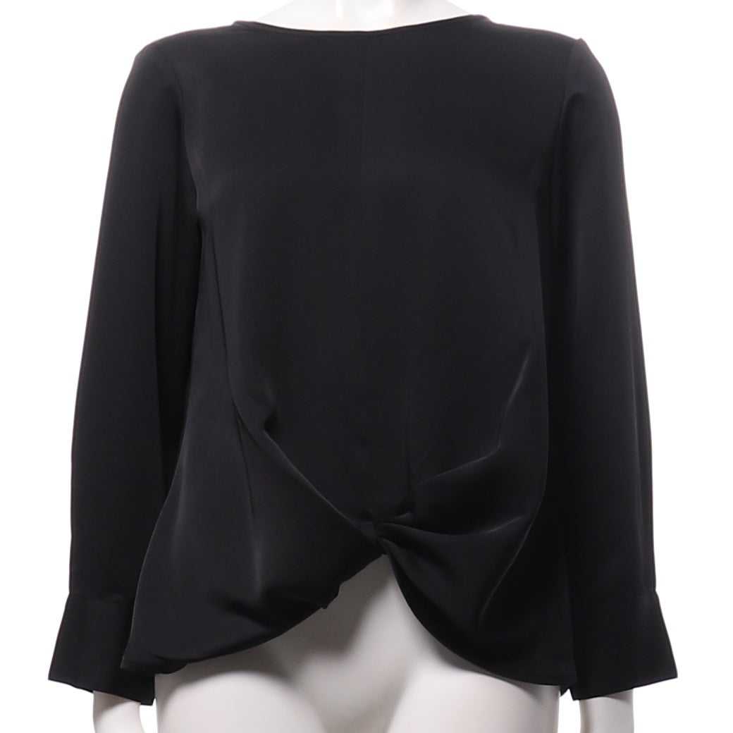 裾ツイストデザインとろみブラウス