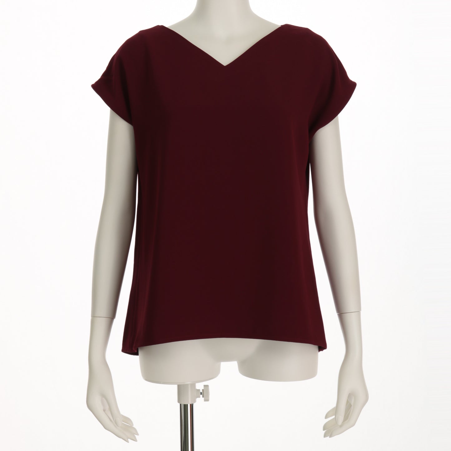 Vネックシンプルブラウス