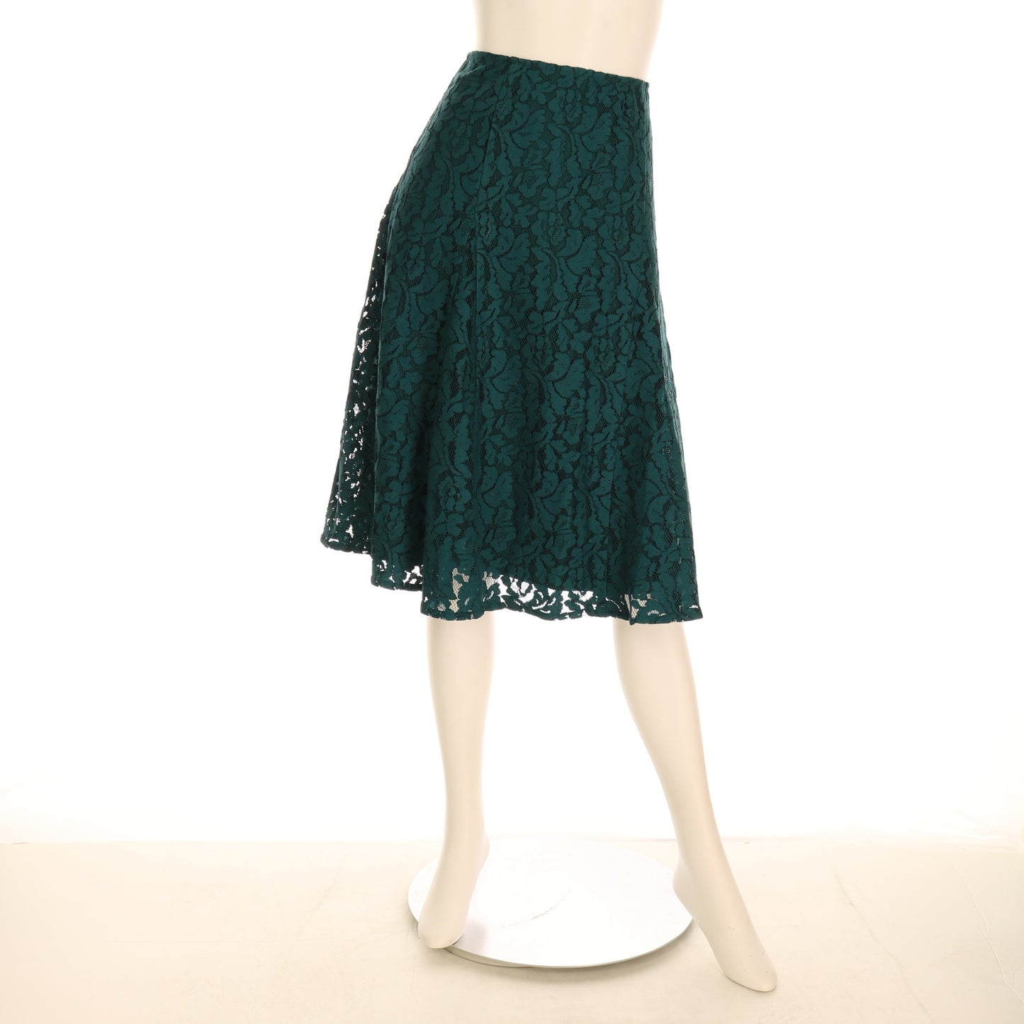 総レースフレアスカート