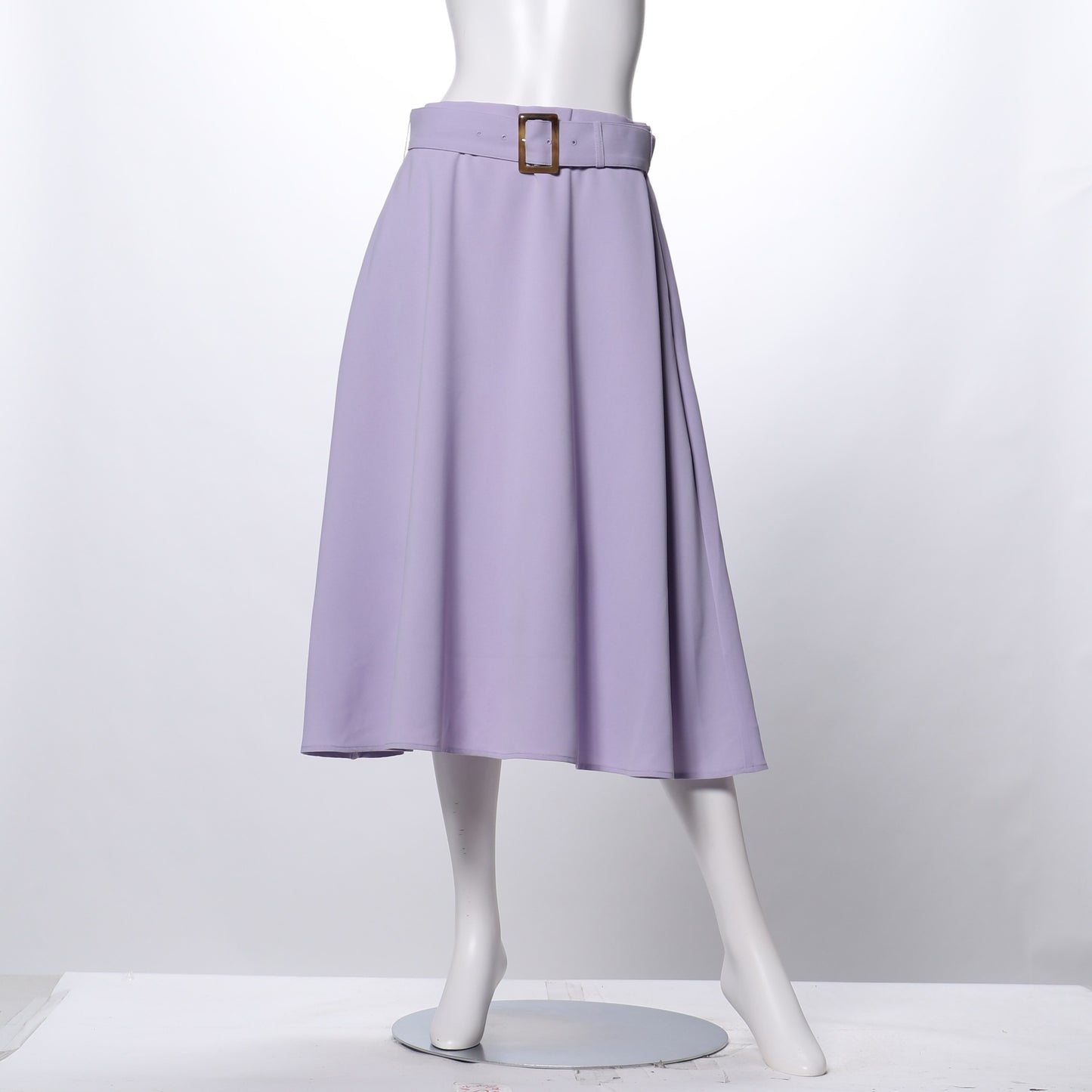 ストレッチサキソニーフレアスカート