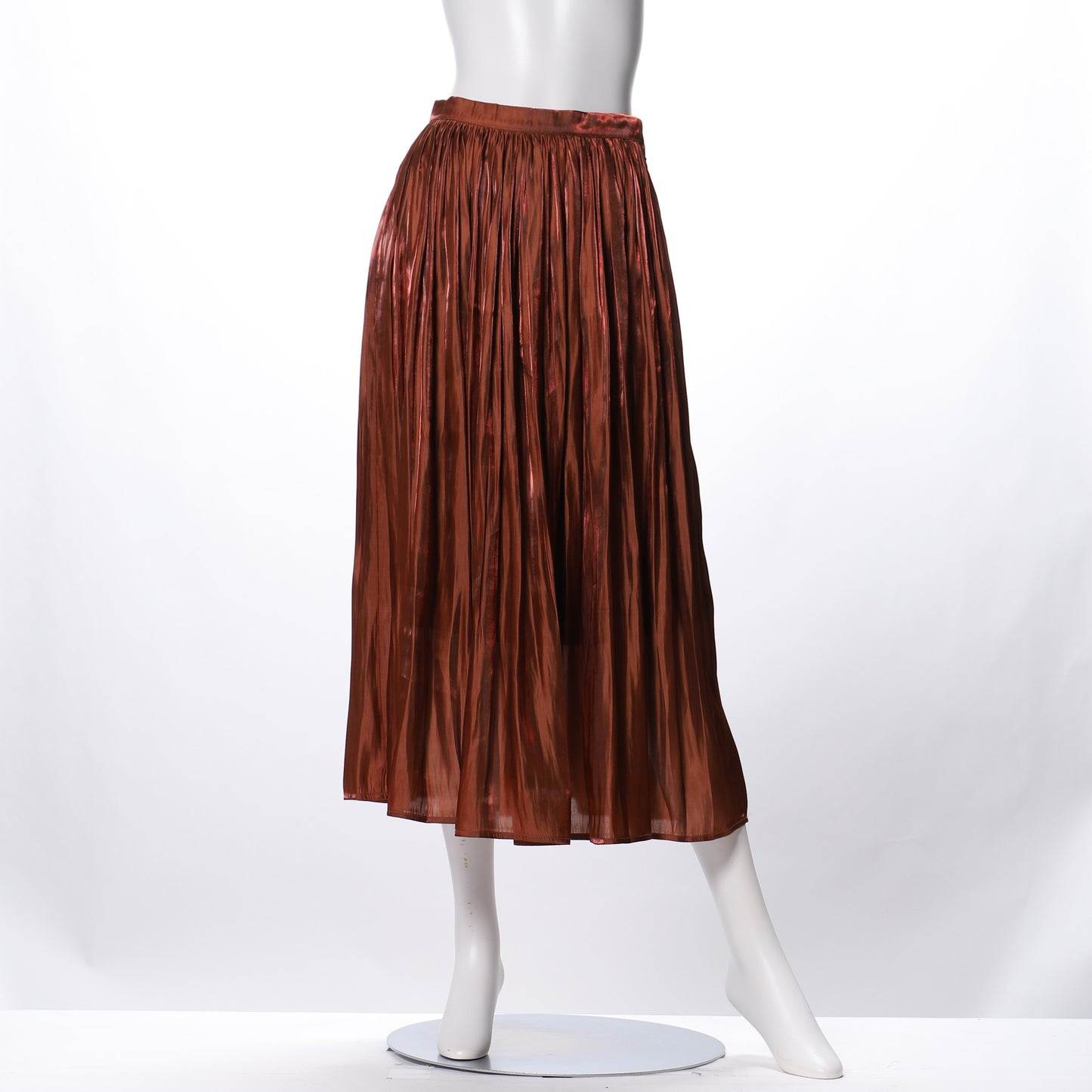 光沢感ギャザースカート