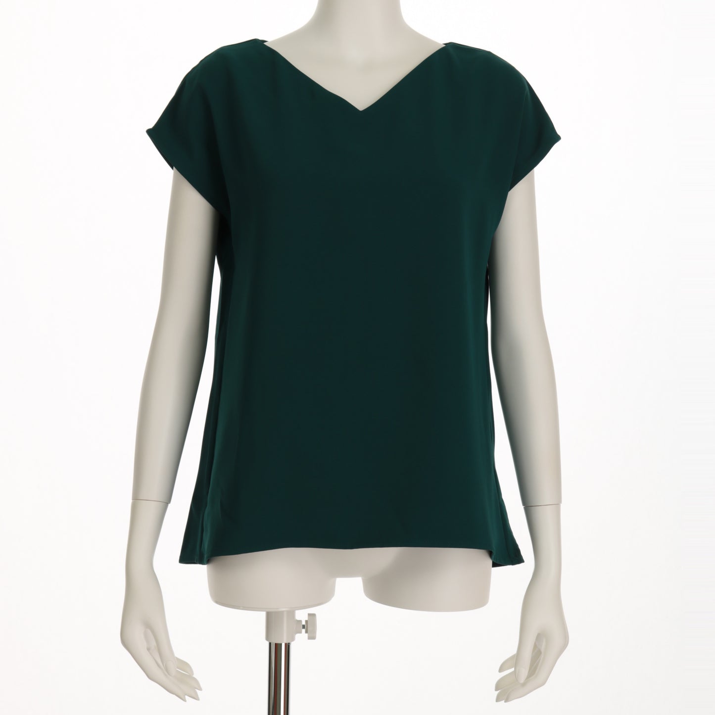 Vネックシンプルブラウス