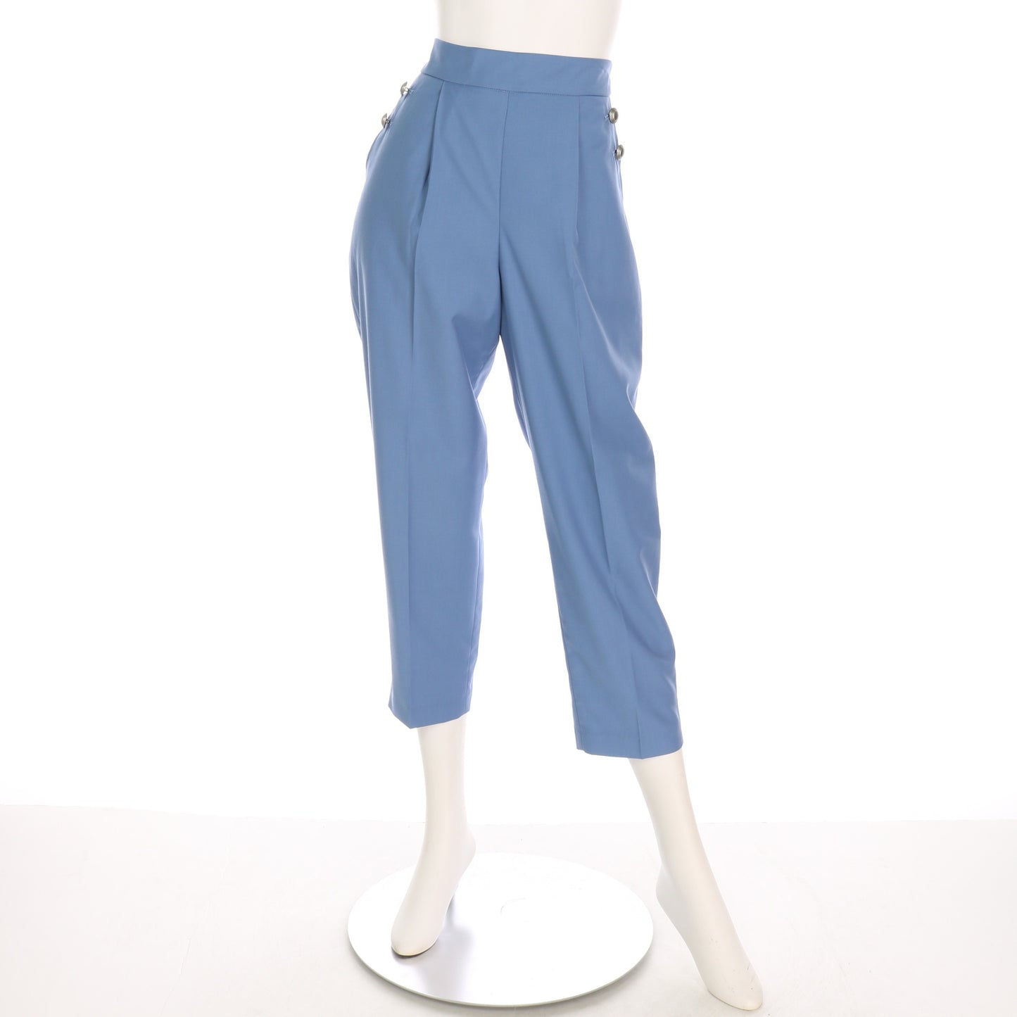 マリン風ボタンテーパードパンツ