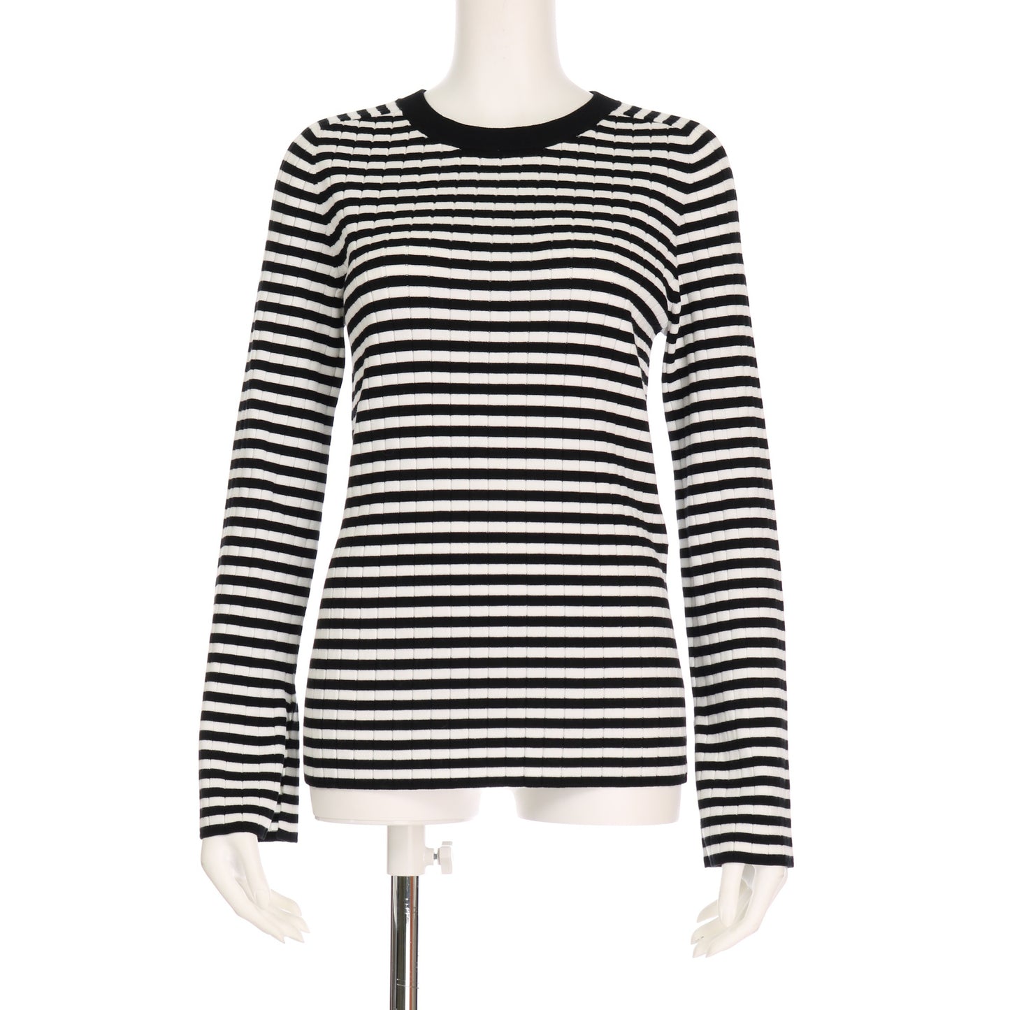 袖スリットリブニット