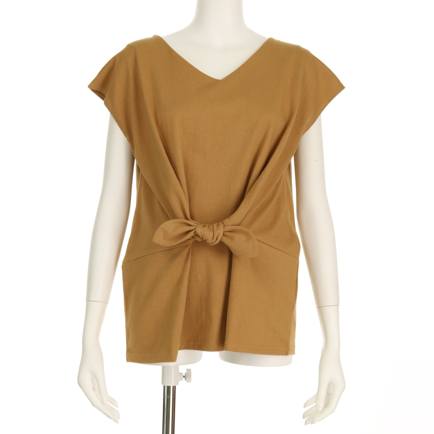 固結びデザインカットソー