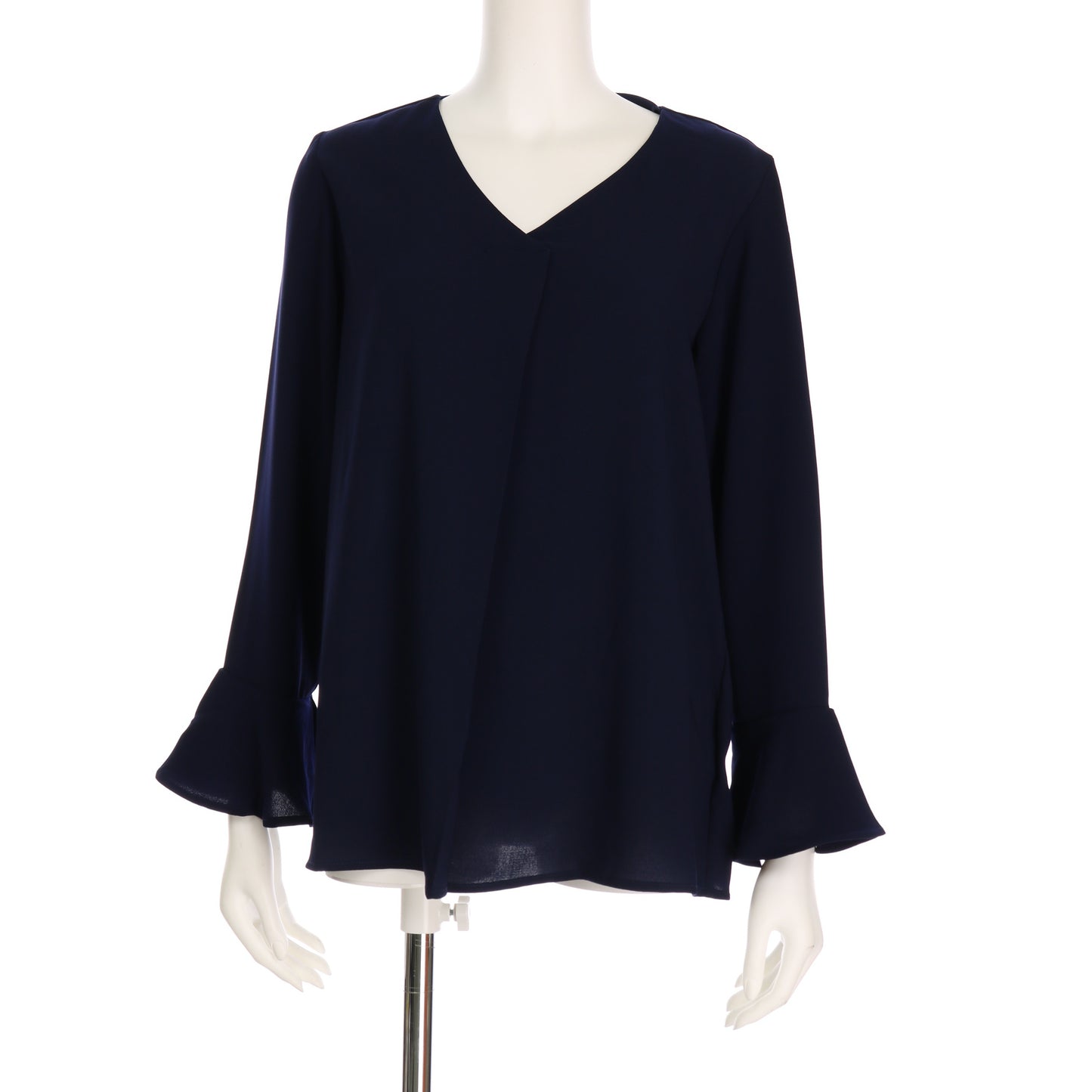 フロントタックフレアスリーブブラウス