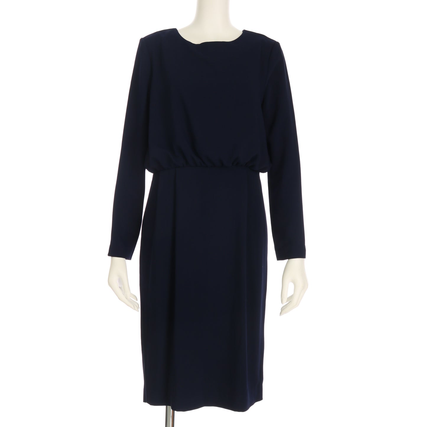 ウエスト切り替えデザインIラインワンピース