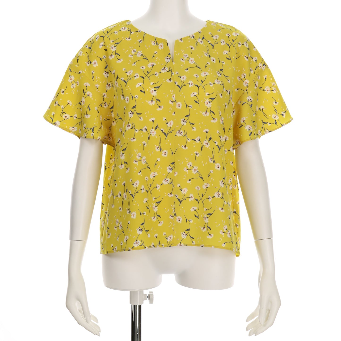 花柄オープンフロントブラウス