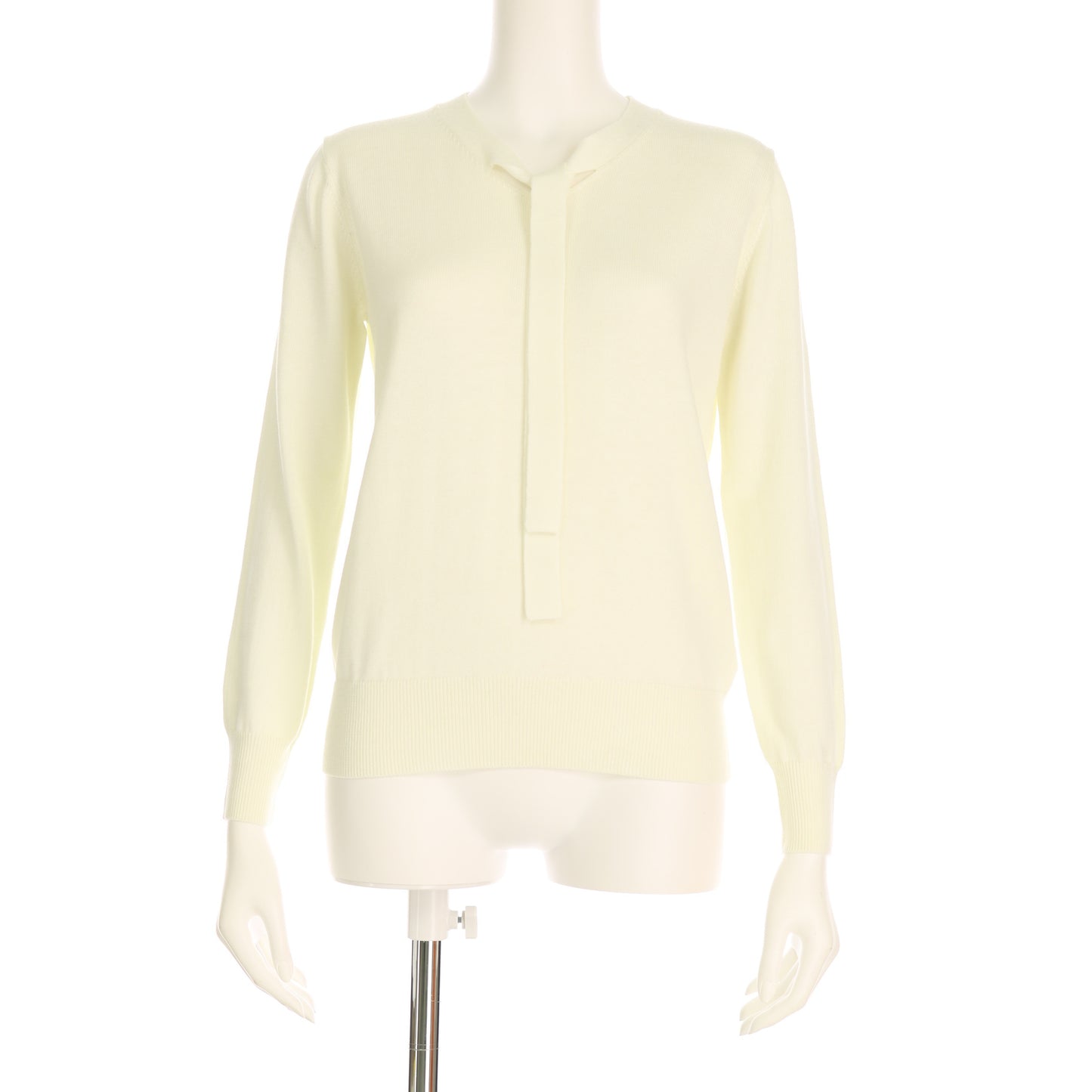 ボウタイデザインニットプルオーバー