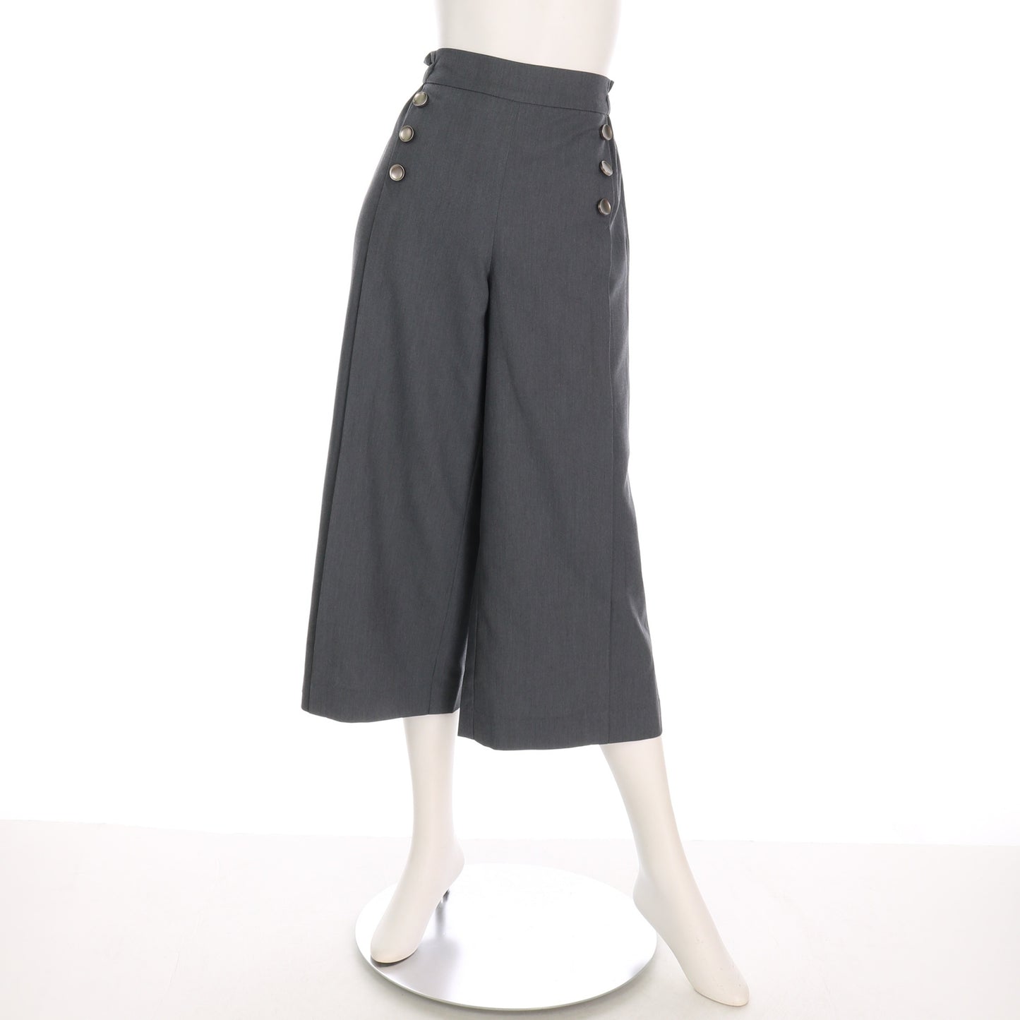 マリン風ボタンワイドパンツ