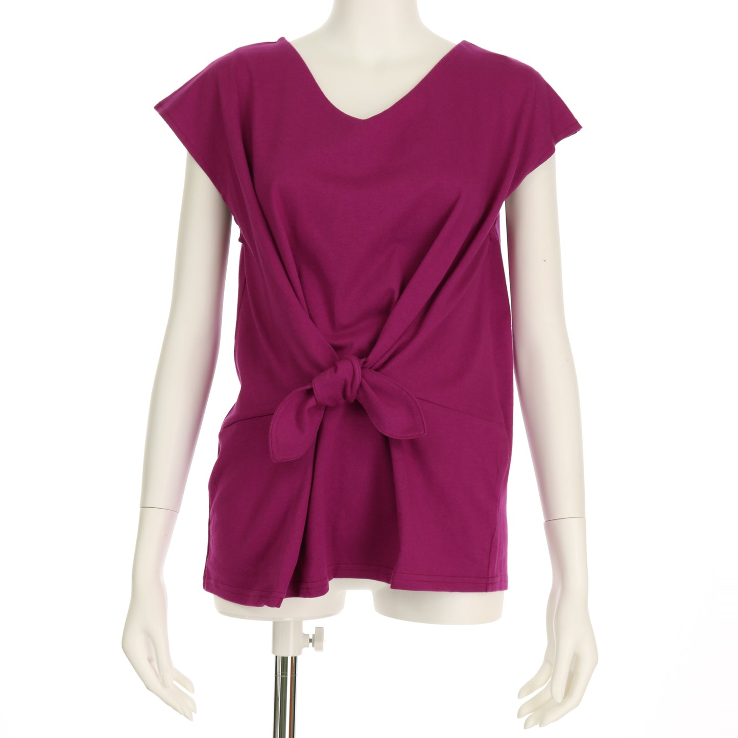 固結びデザインカットソー