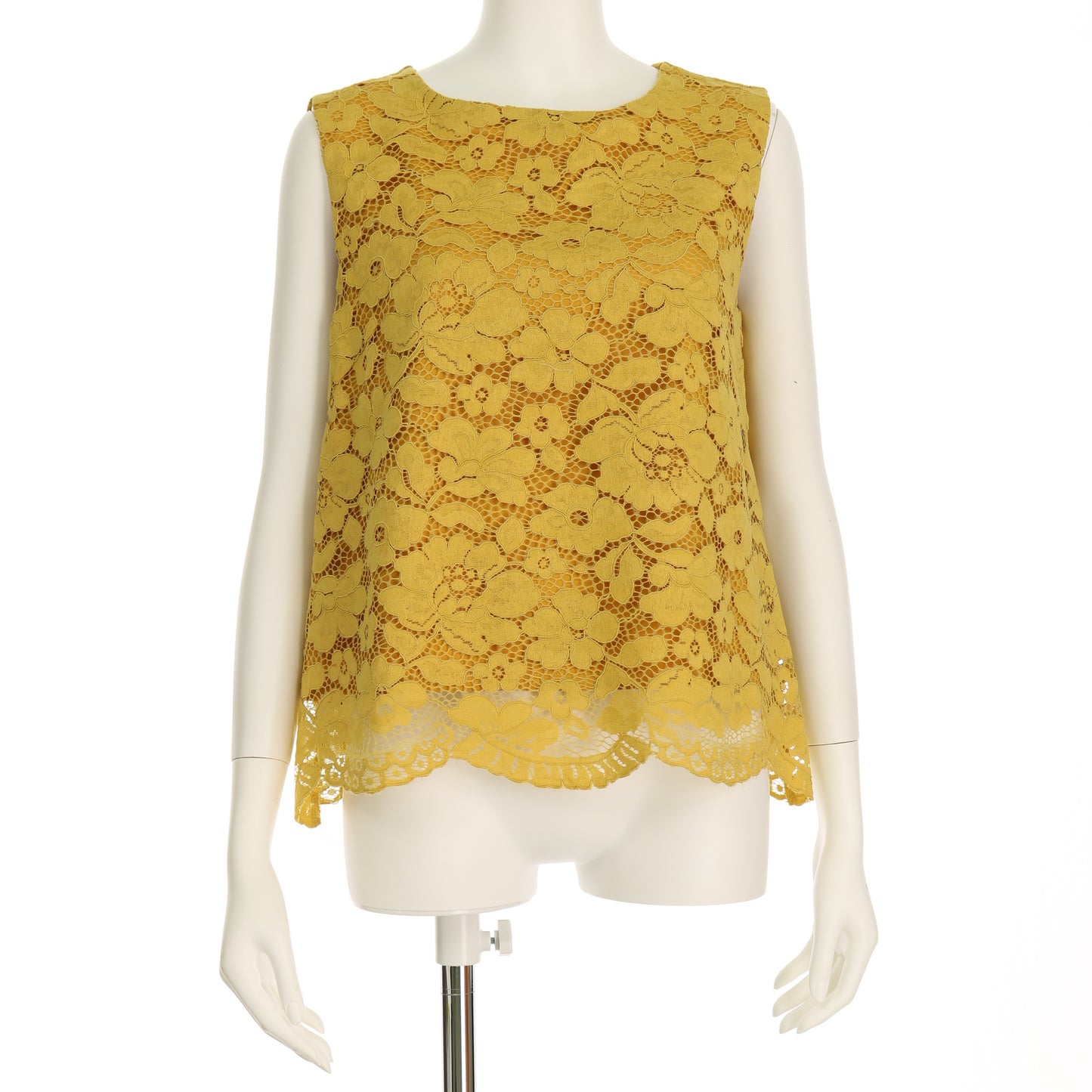 総レースノースリーブブラウス