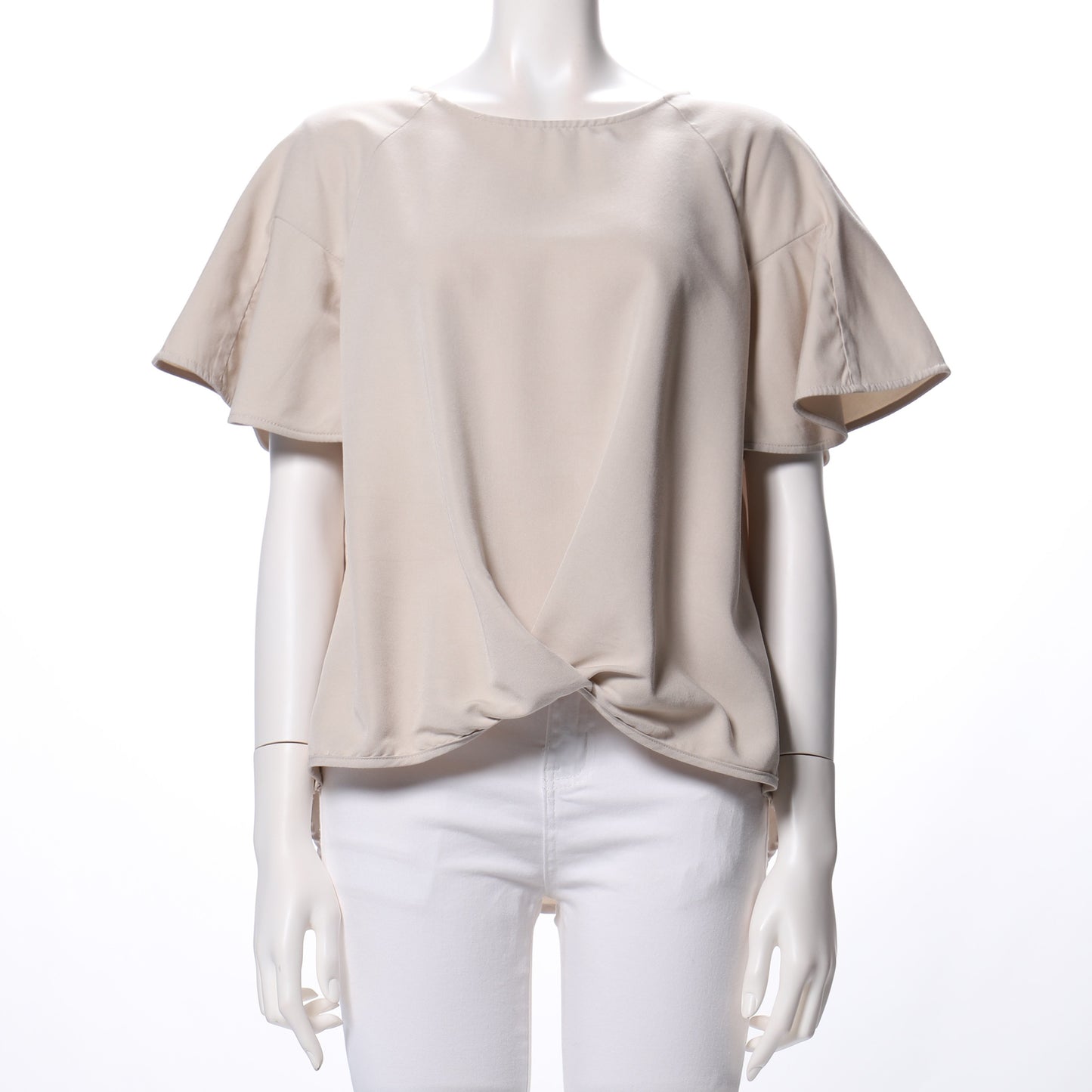 デザイン袖口ゆったりブラウス