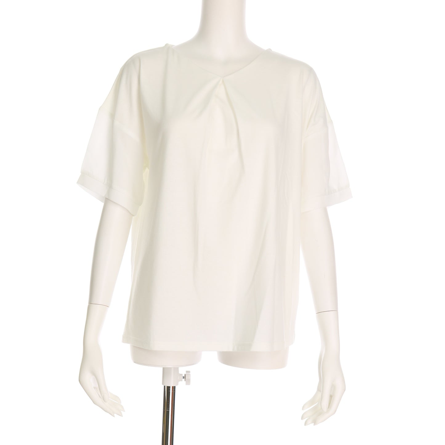 袖異素材切り替えカットソー