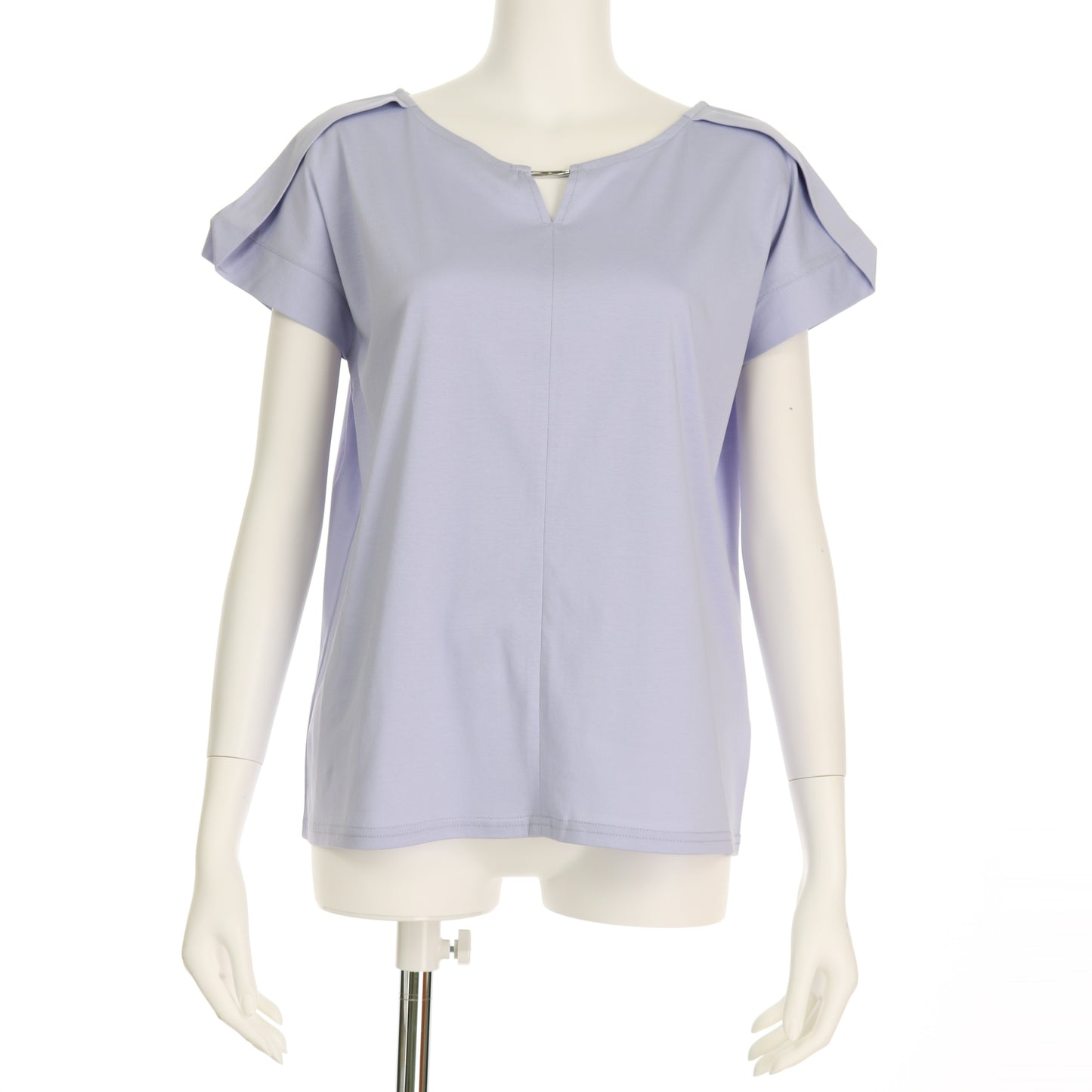 オープンフロントネックカットソー