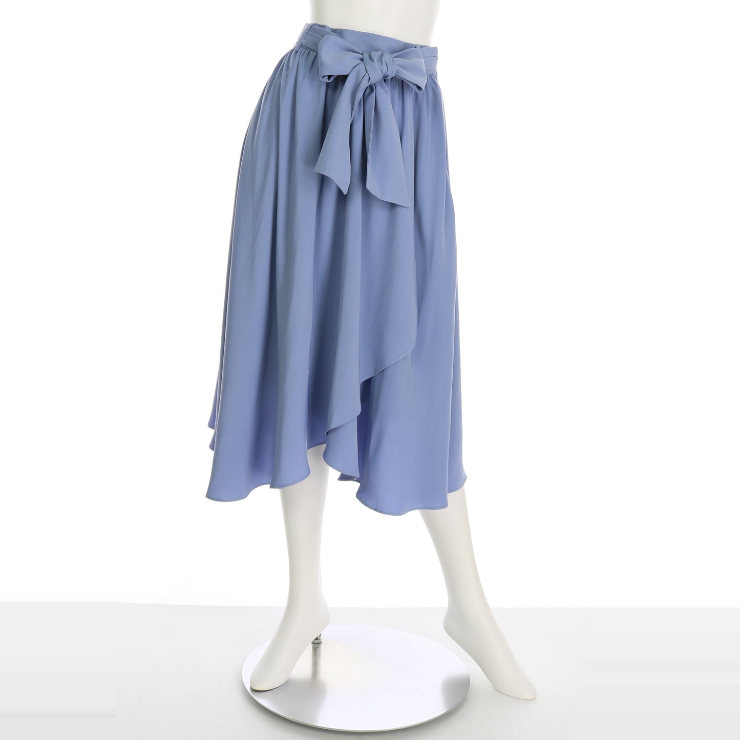 リボンベルト付きフレアスカート