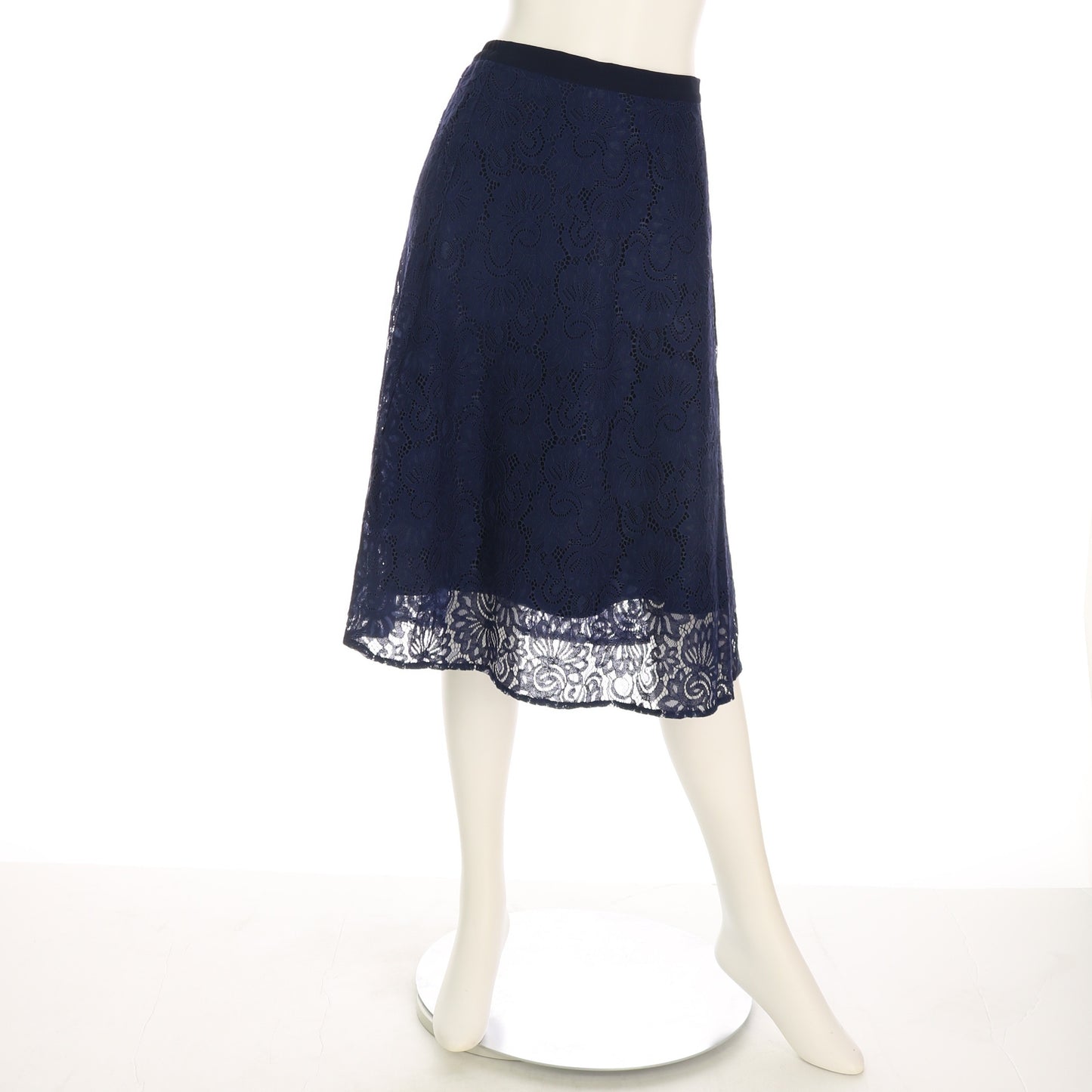 総レースフレアスカート