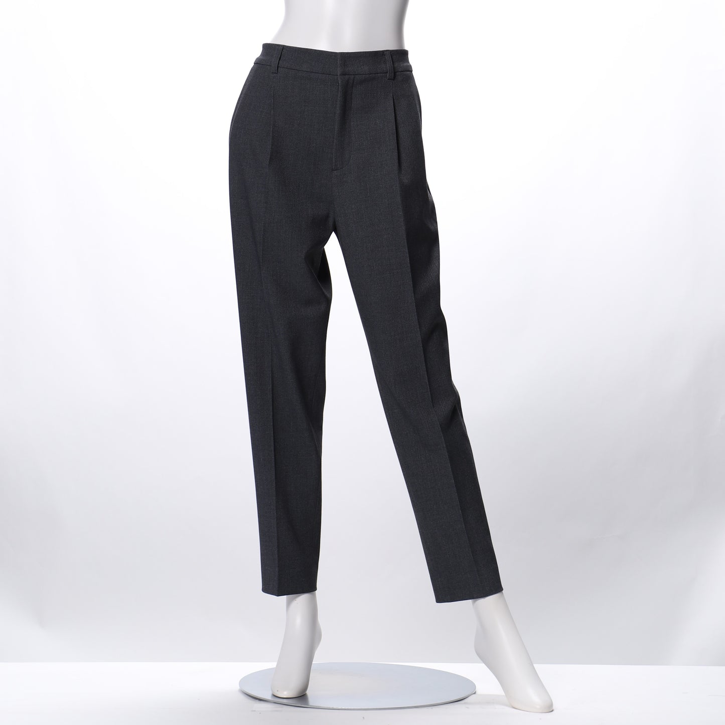 カルゼ後染めストレッチテーパードパンツ