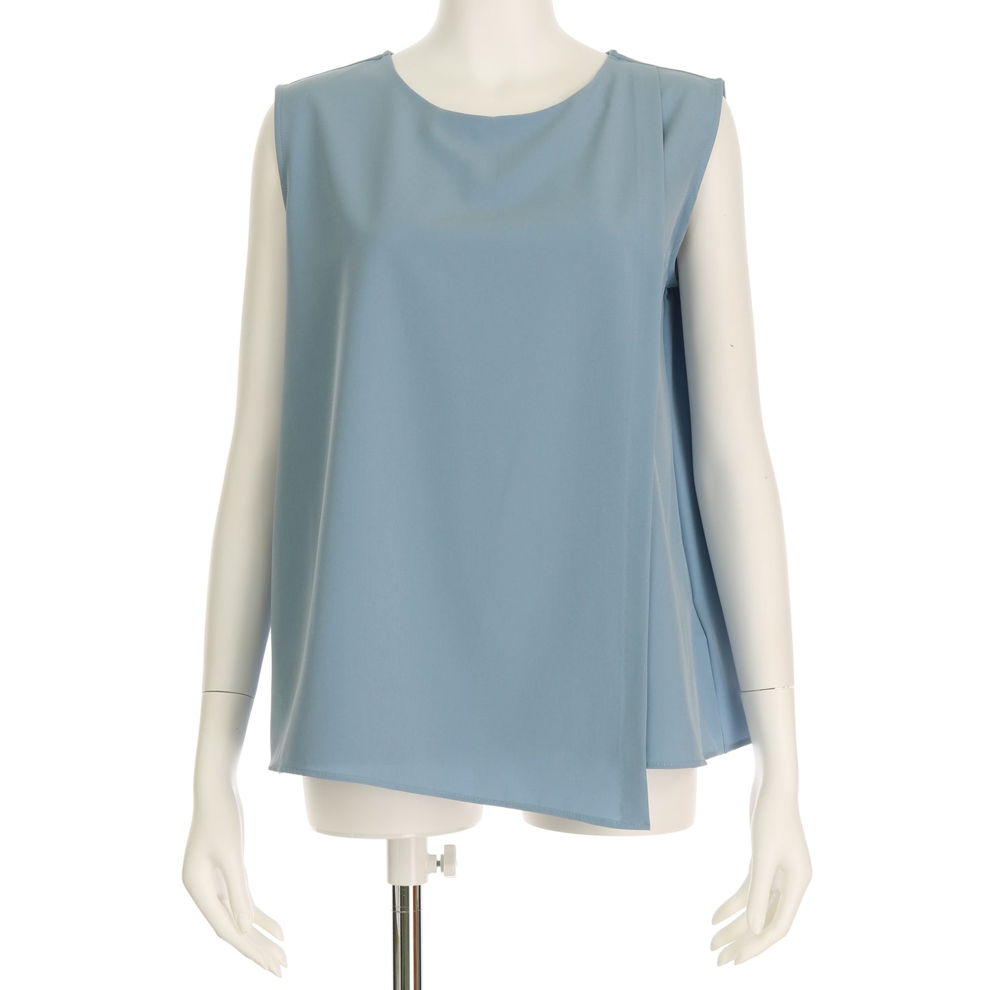 アシンメトリーデザインノースリーブブラウス