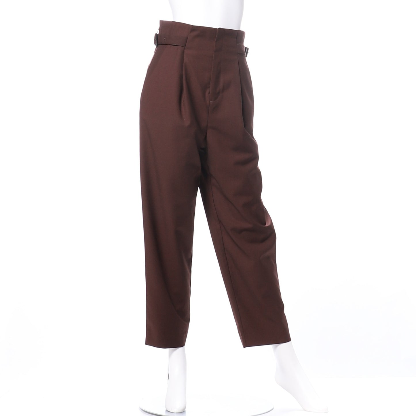 サイドベルトテーパードパンツ