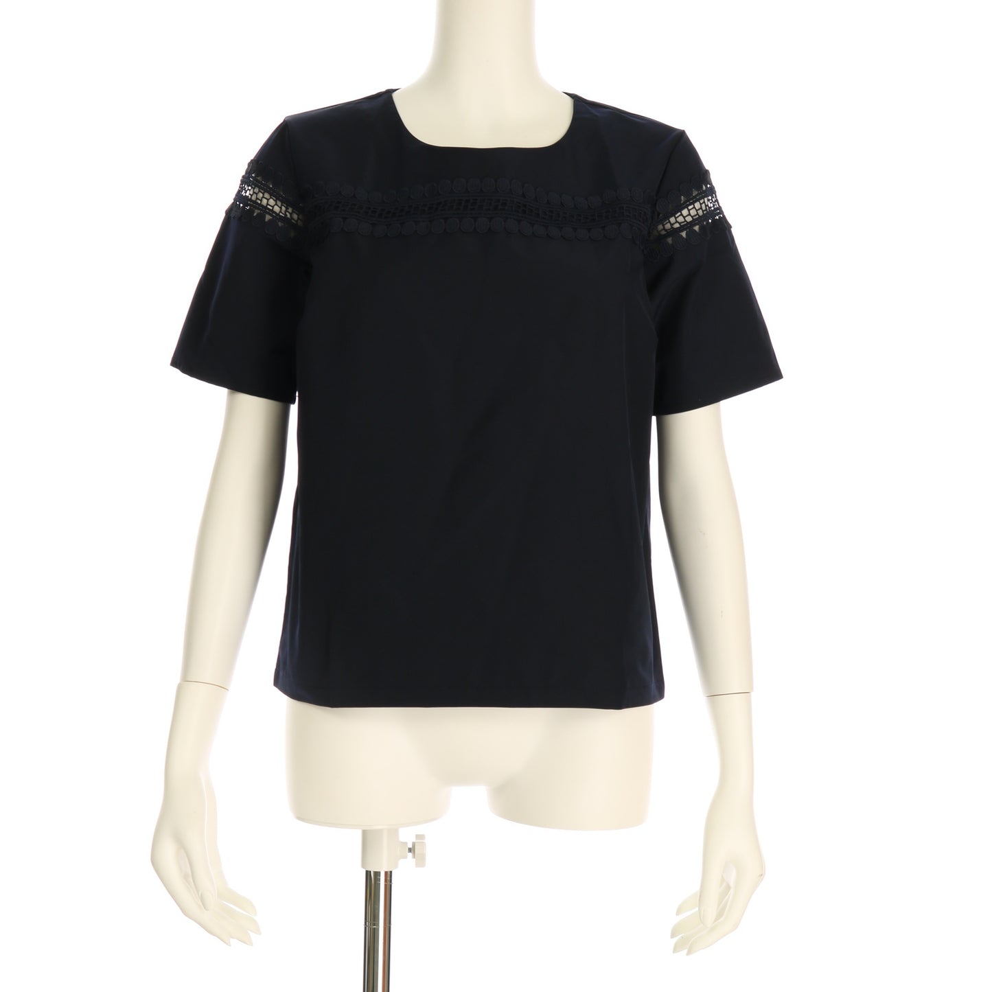 レース切り替えデザインブラウス