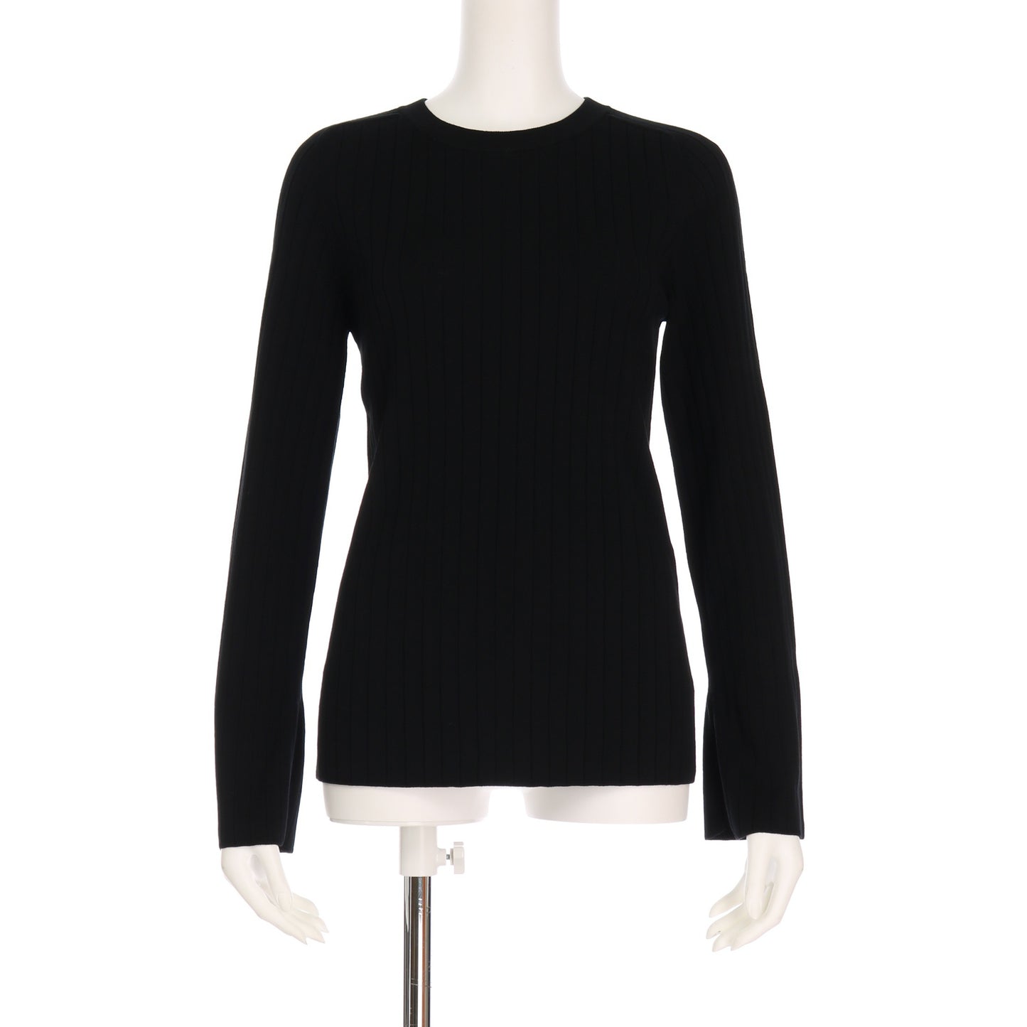 袖スリットリブニット