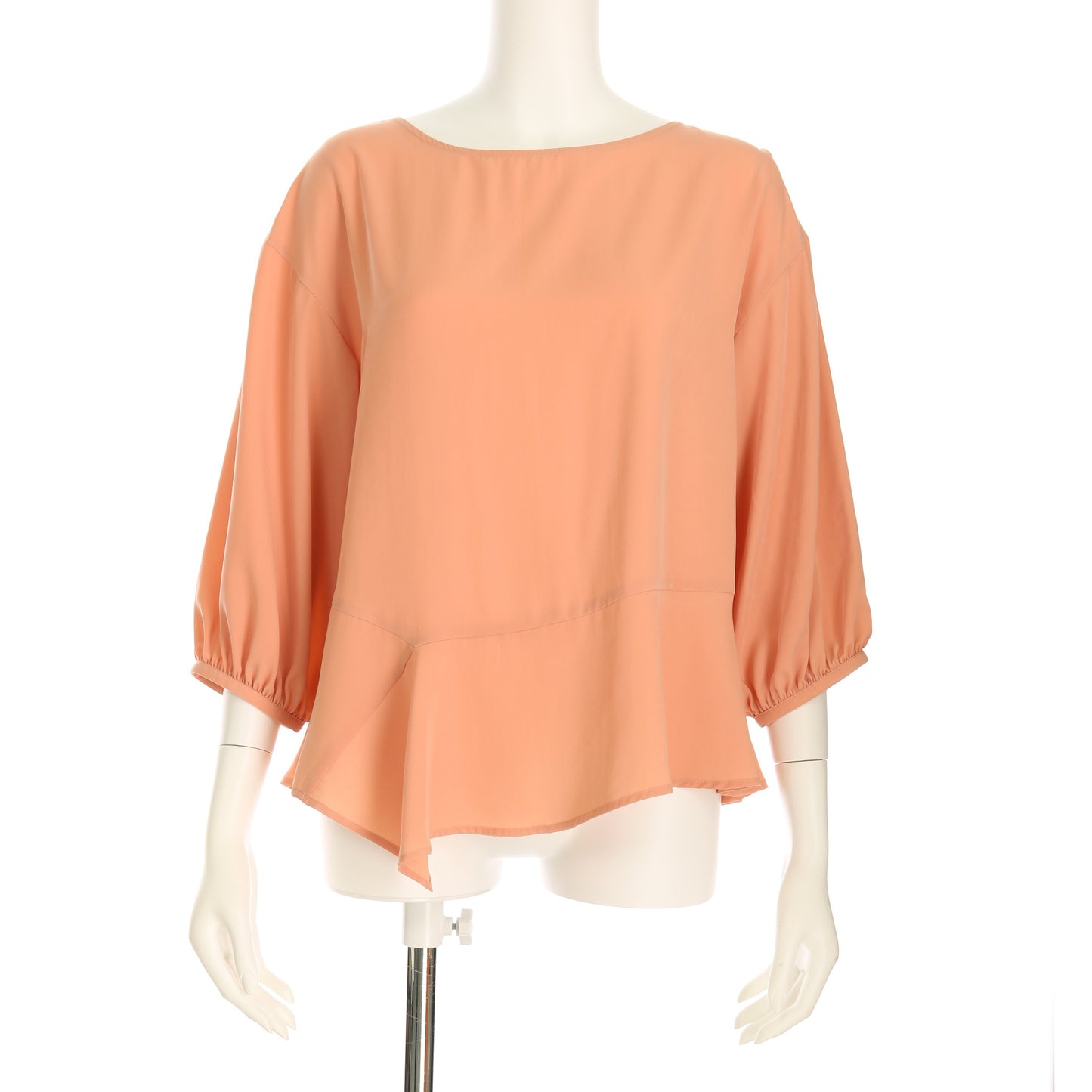 アシンメトリー裾ブラウス