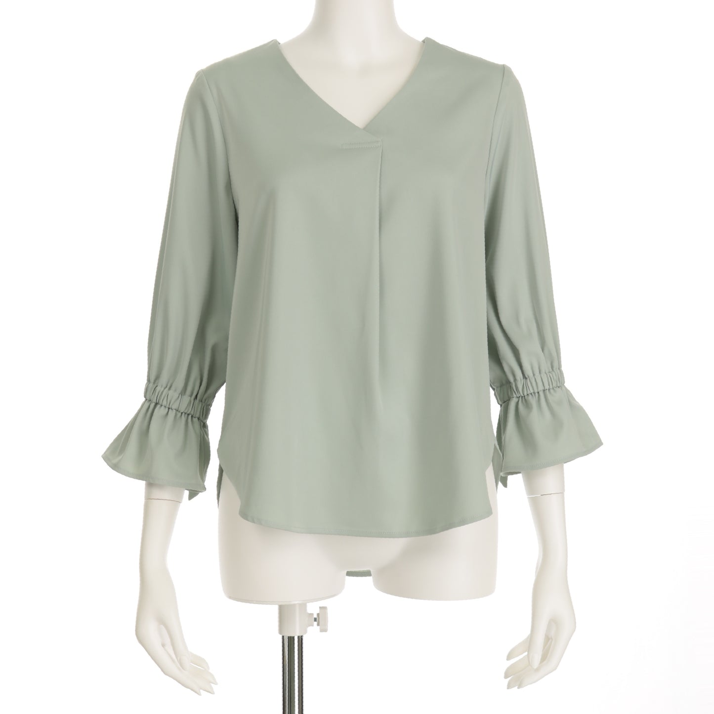 キャンディスリーブVネックブラウス