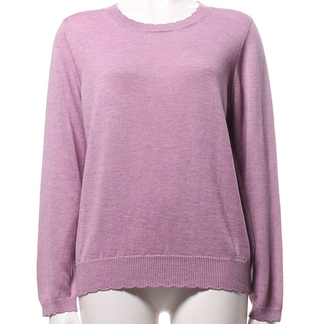 スカラップデザインニット