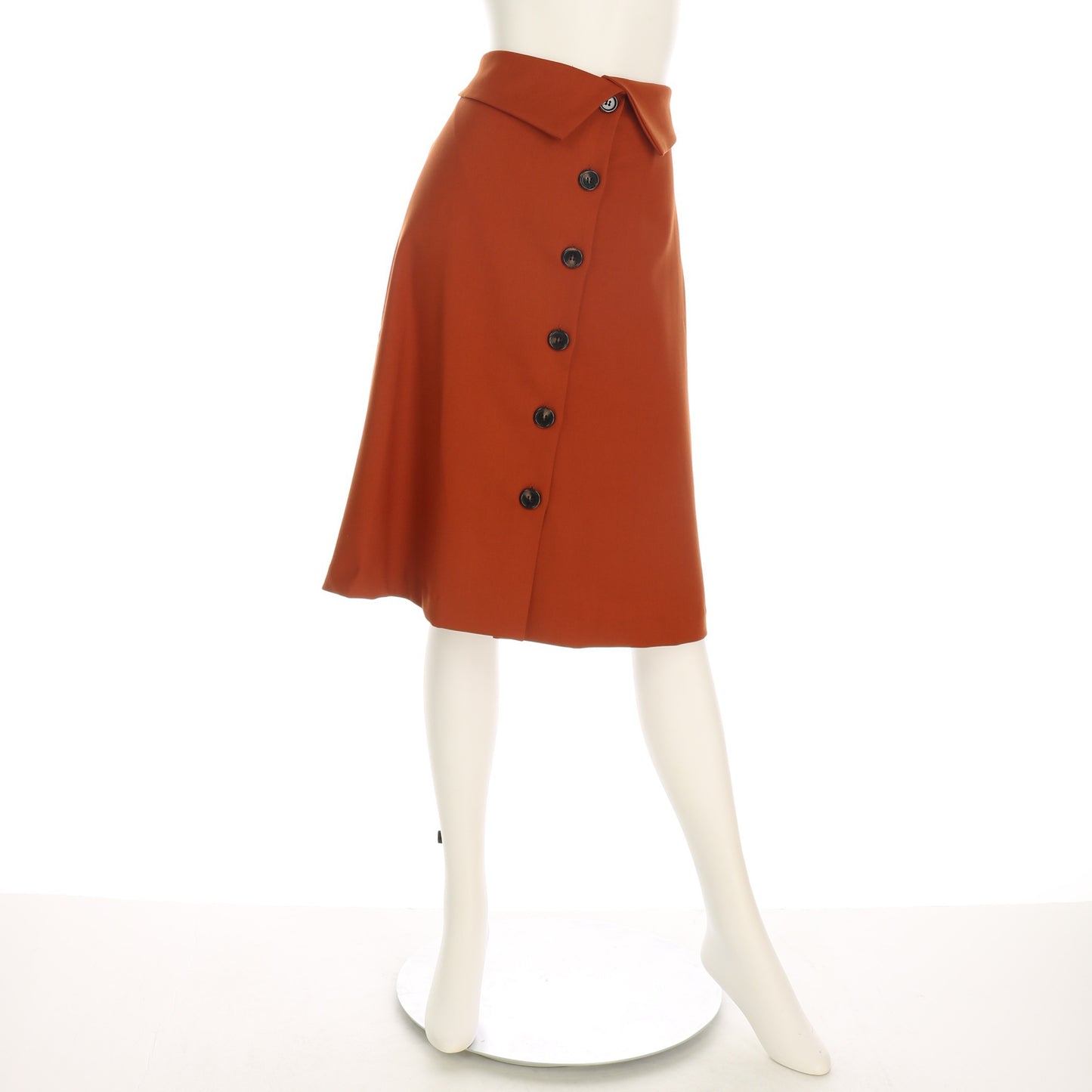 ウエスト折り返しラップ風スカート