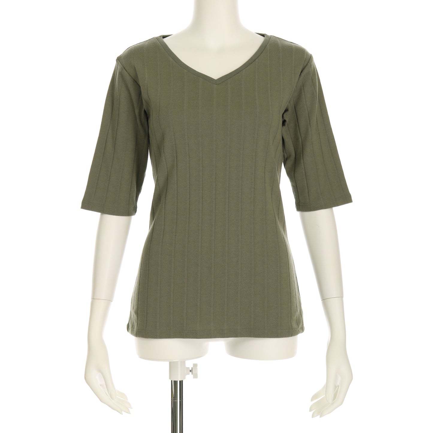 汗ジミ防止Vネックカットソー