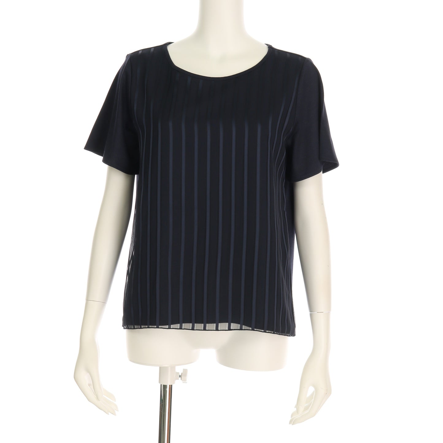 ストライプ柄切り替えカットソー