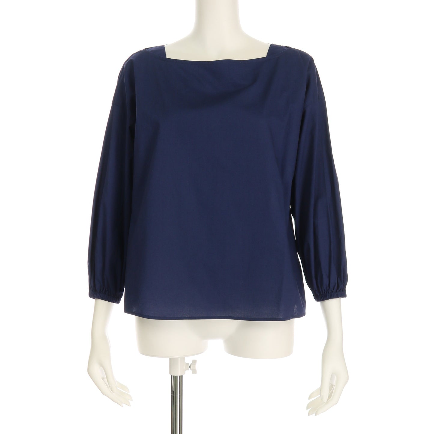 襟元デザインドロップショルダーブラウス