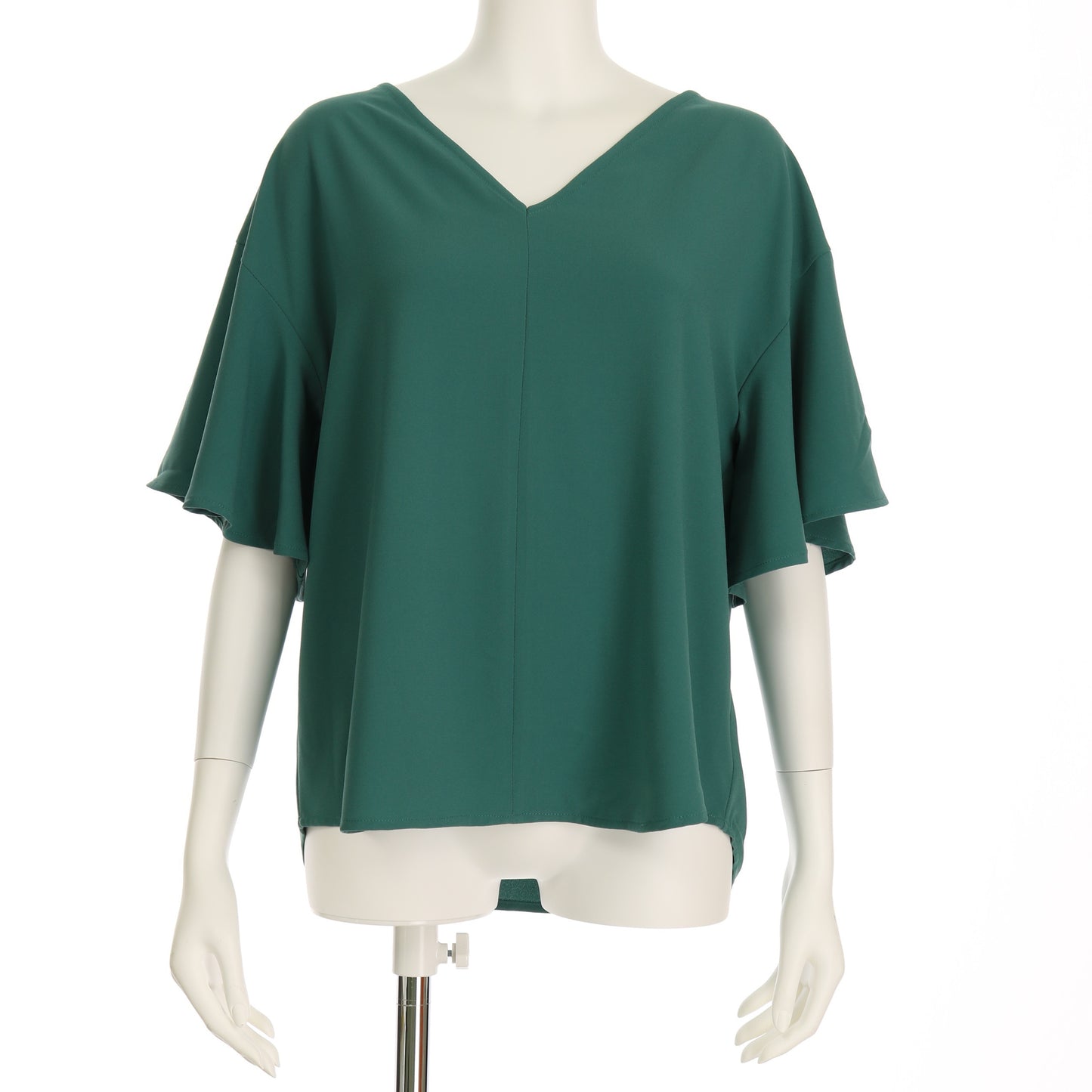 フレアスリーブVネックブラウス