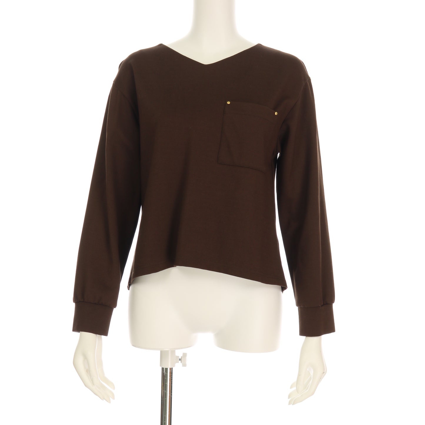 バックボタンチュールカットソー