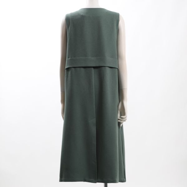 ウールライクポリエステルツイルジャンパースカート