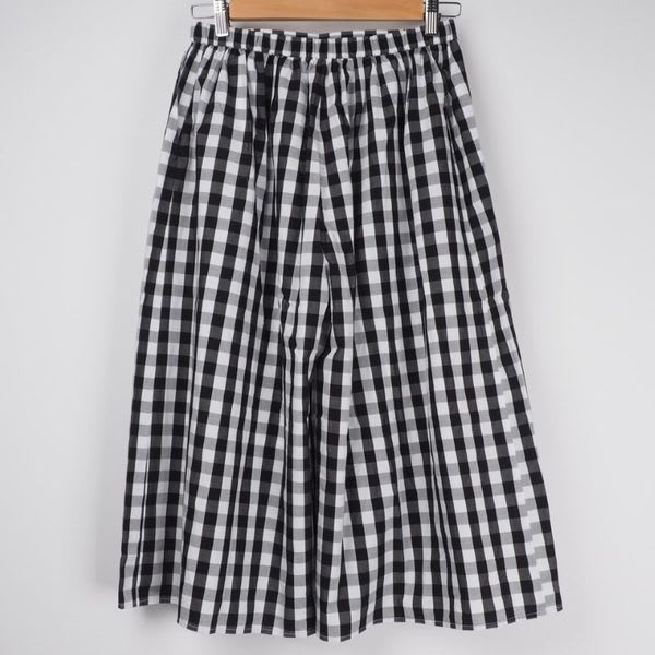 チェック柄ワイドパンツ