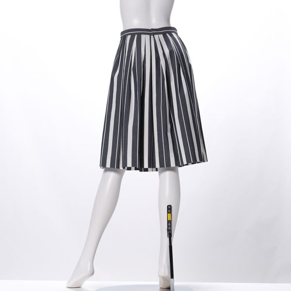 ストライプ柄フレアスカート