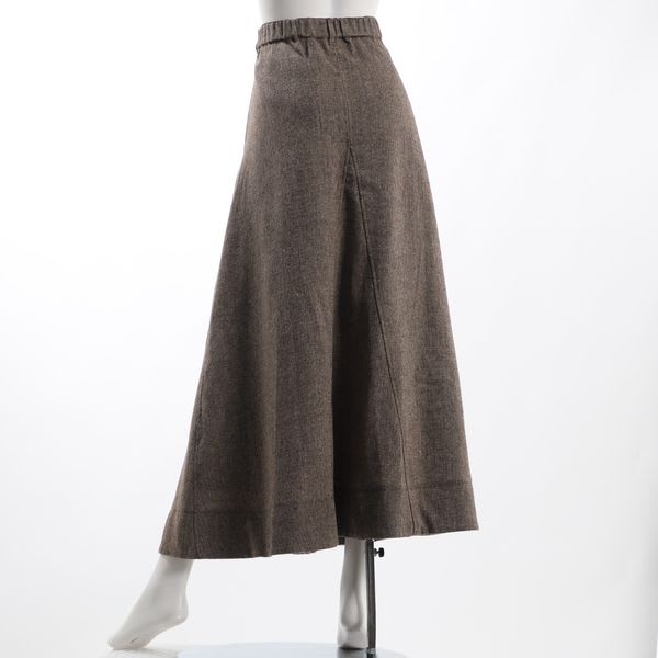 ツイードフレアマキシスカート